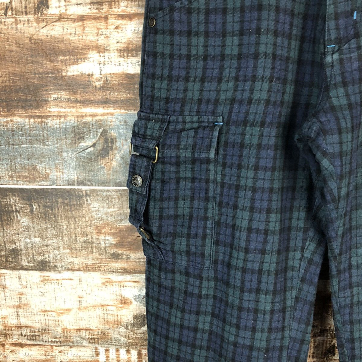 Hang Ten Hang Ten Green Checkred utility tactical Cargo Pants #A1438 Size US 26 / EU 42 - 9 Thumbnail