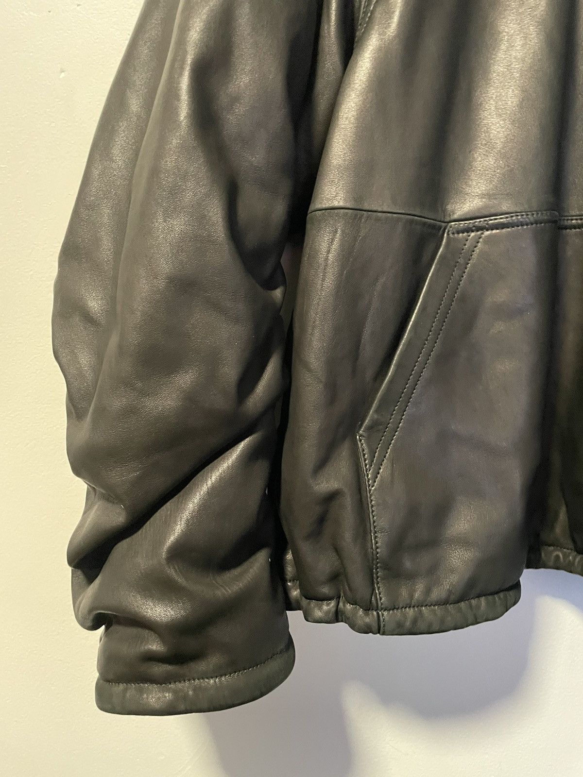 Balenciaga Balenciaga Leather Hoodie Size US M / EU 48-50 / 2 - 2 Thumbnail