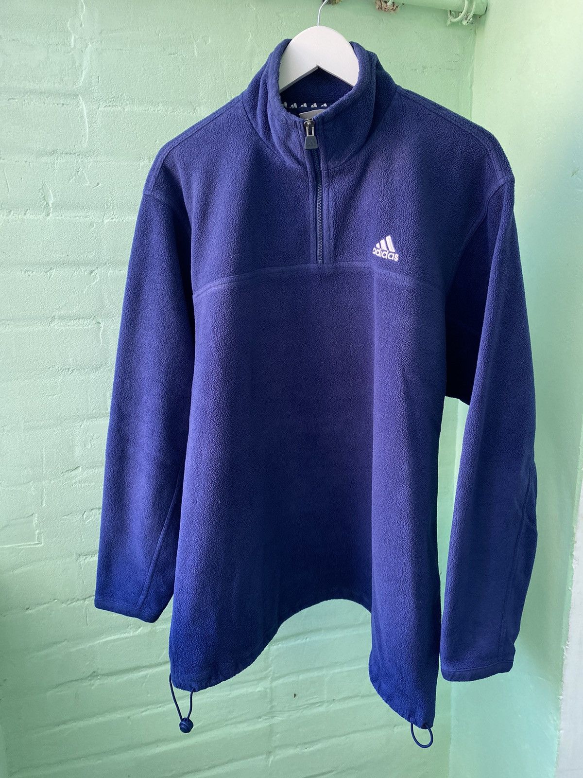 Adidas × Vintage Vintage 90’s Fleece Jacket Size US L / EU 52-54 / 3 - 1 Thumbnail