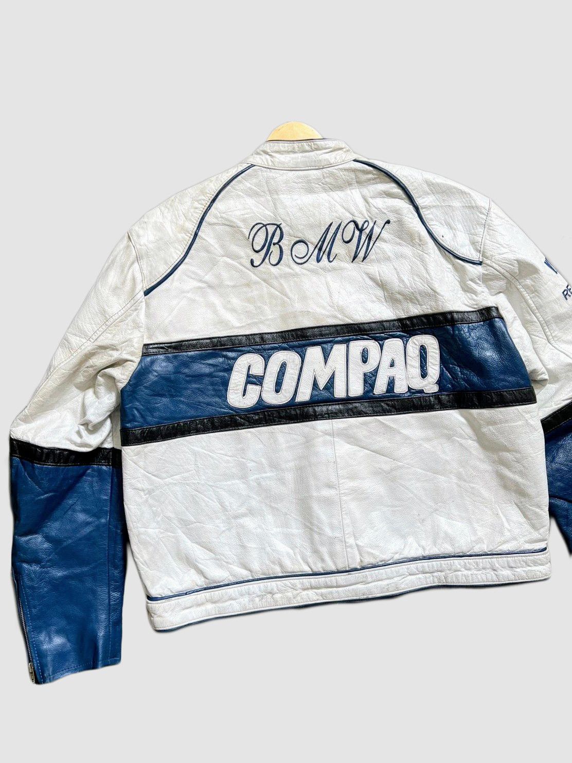 Vintage BMW 🔥💀 90s Racing Leather Jacket Rare Streetwear Size US L / EU 52-54 / 3 - 4 Thumbnail