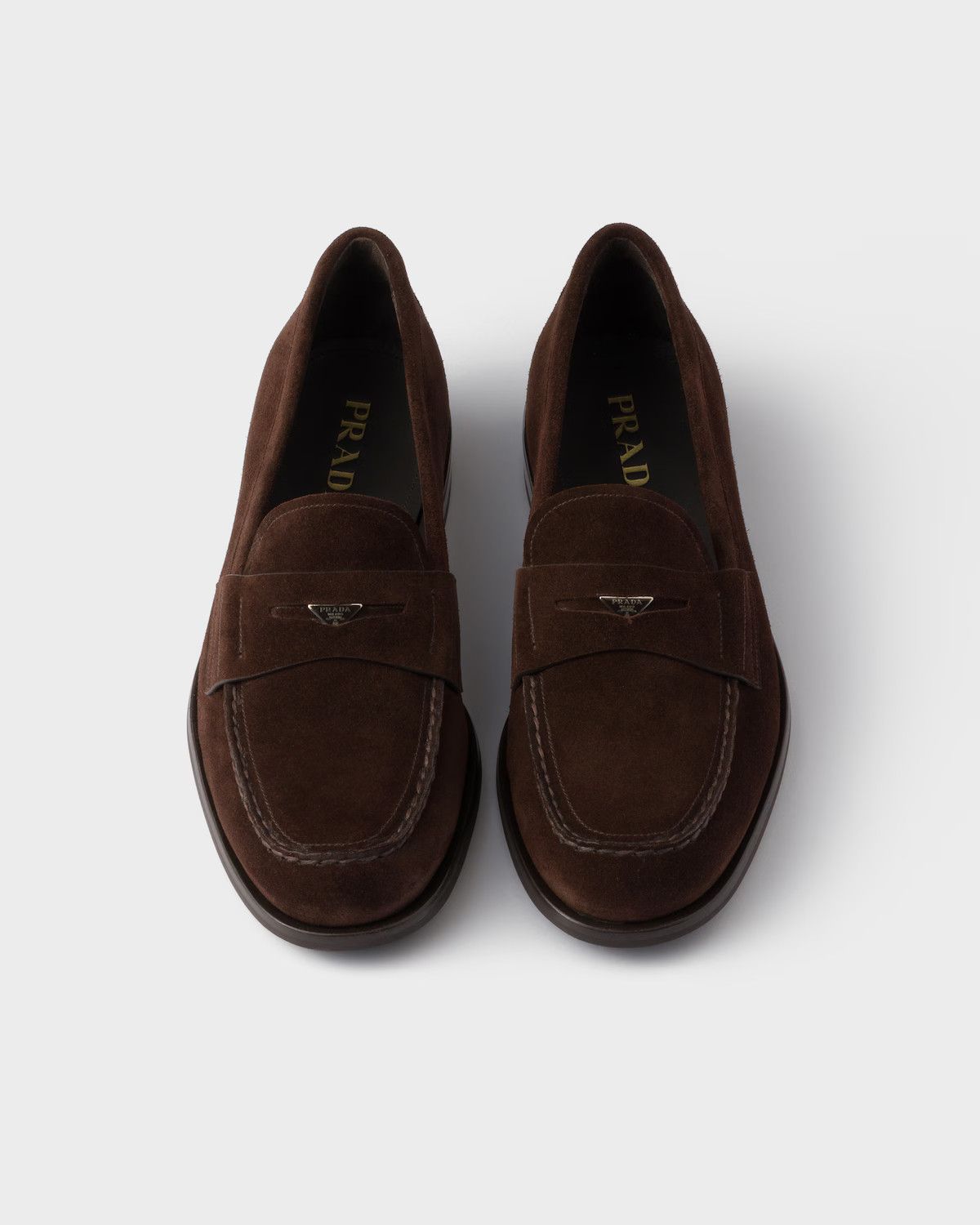Prada o1mt1gz0226 Suede Loafers in Brown Size US 10 / EU 43 - 5 Thumbnail