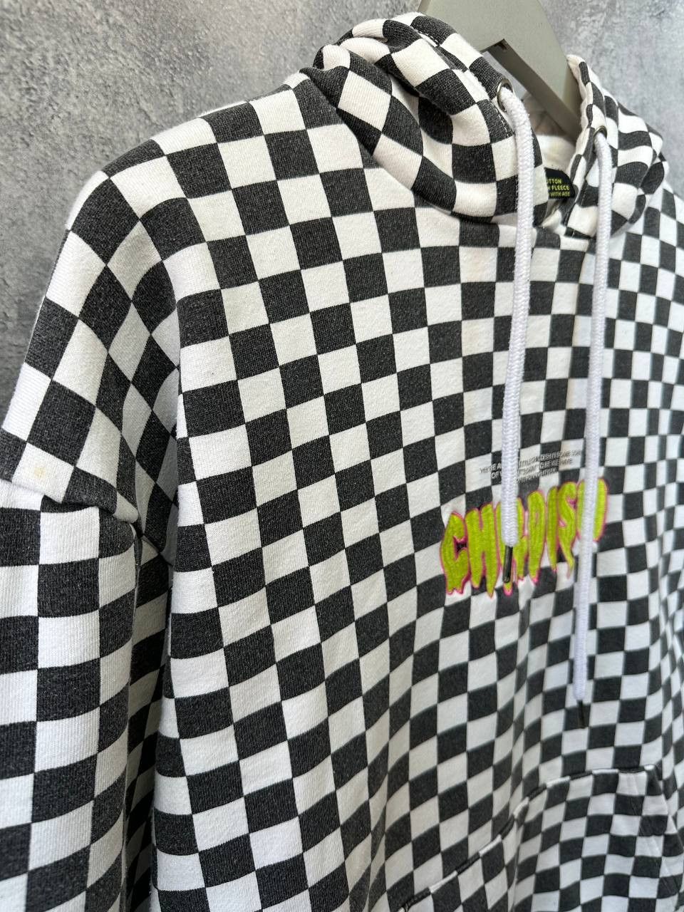 CHILDS × Vintage CHILDISH TGF Checkered Skater Hoodie Pre-2000 Size US S / EU 44-46 / 1 - 6 Thumbnail