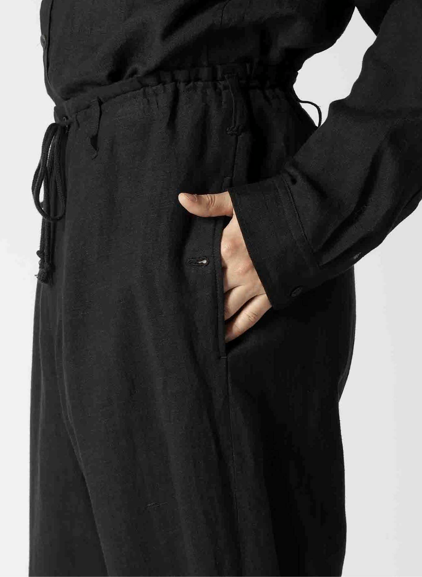 Yohji Yamamoto Yohji Yamamoto Pour Homme - CANVAS RIBBED HEM PANTS Size US 32 / EU 48 - 6 Thumbnail