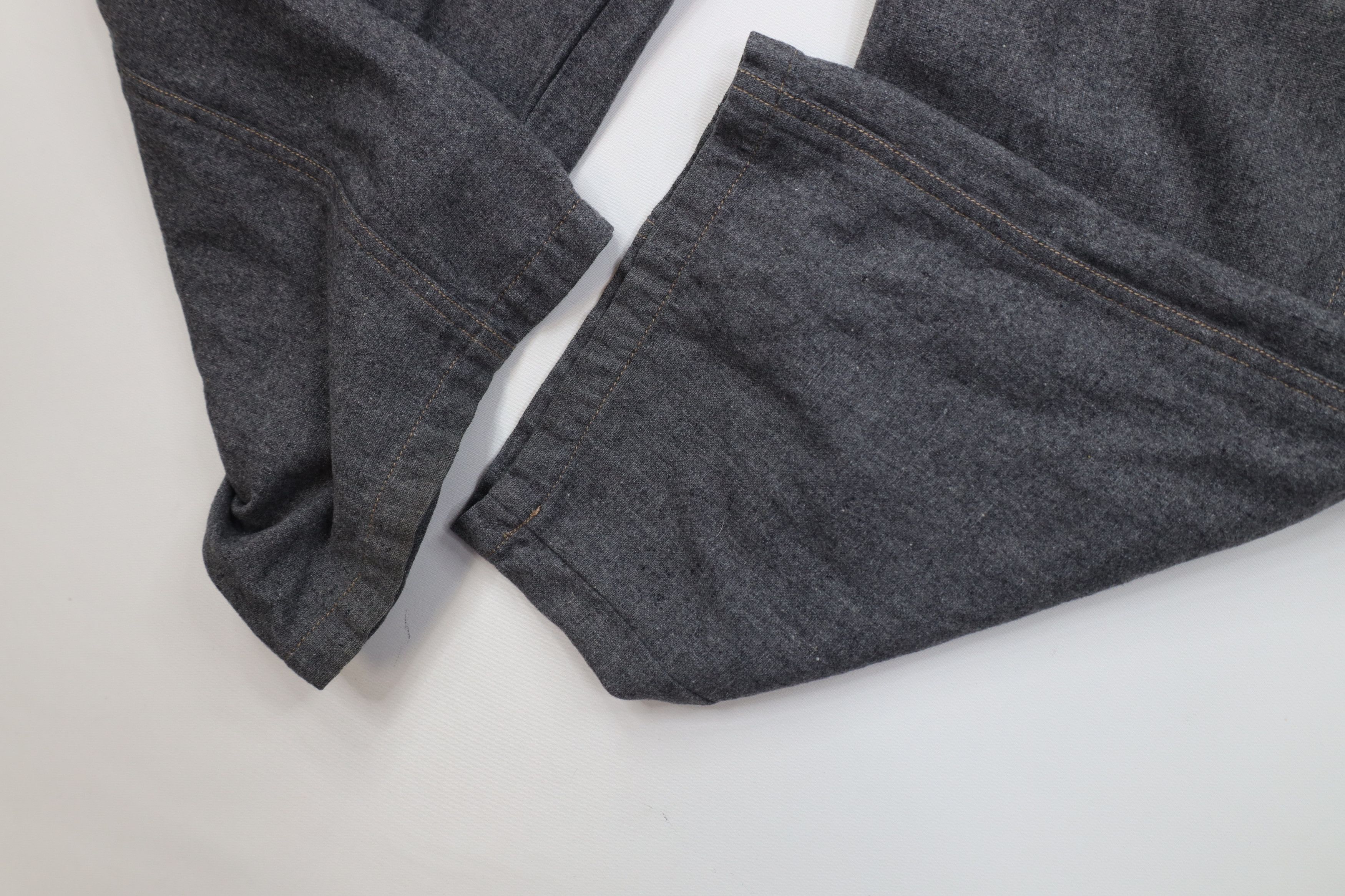 Vintage Vintage 90s Streetwear Gabardine Baggy Wide Leg Pants Gray Size US 38 / EU 54 - 6 Thumbnail