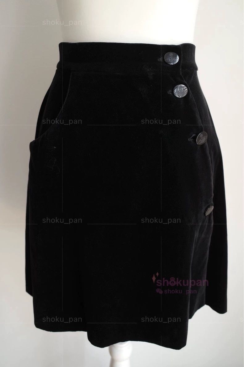 Vivienne Westwood Vivienne Westwood Vintage Velvet Skirt - dmc Size US 26 / EU 42 - 1 Thumbnail