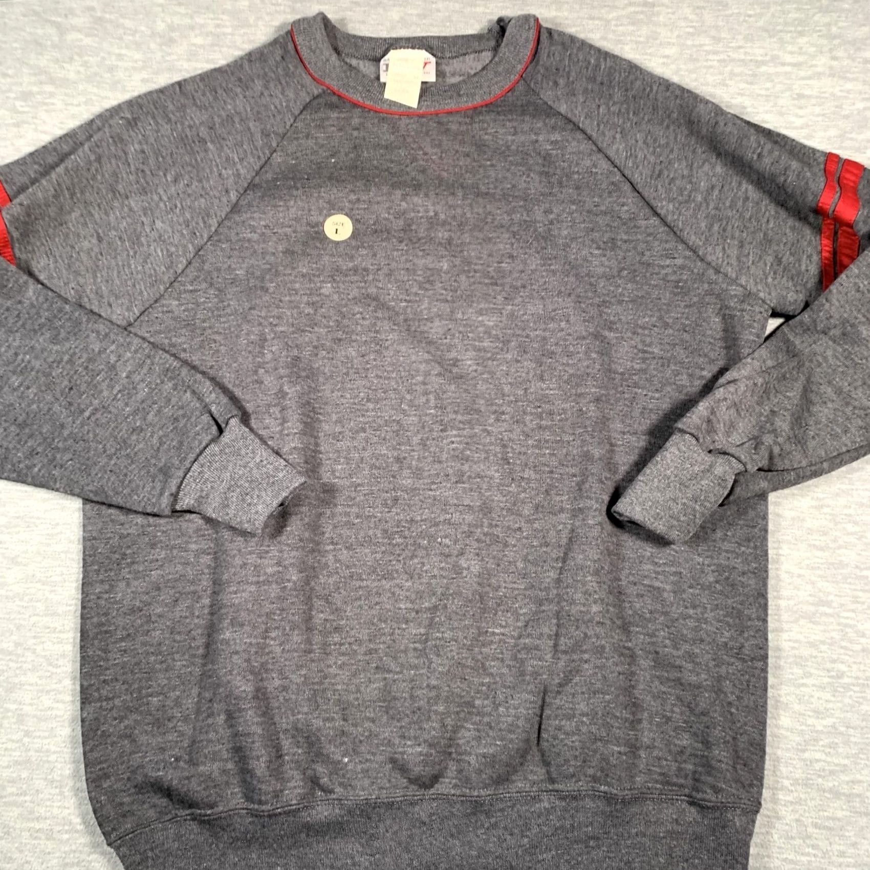 Vintage VINTAGE Bassett-Walker Sweatshirt Mens Large Gray Crewneck Raglan Made USA 90s Size US L / EU 52-54 / 3 - 2 Thumbnail