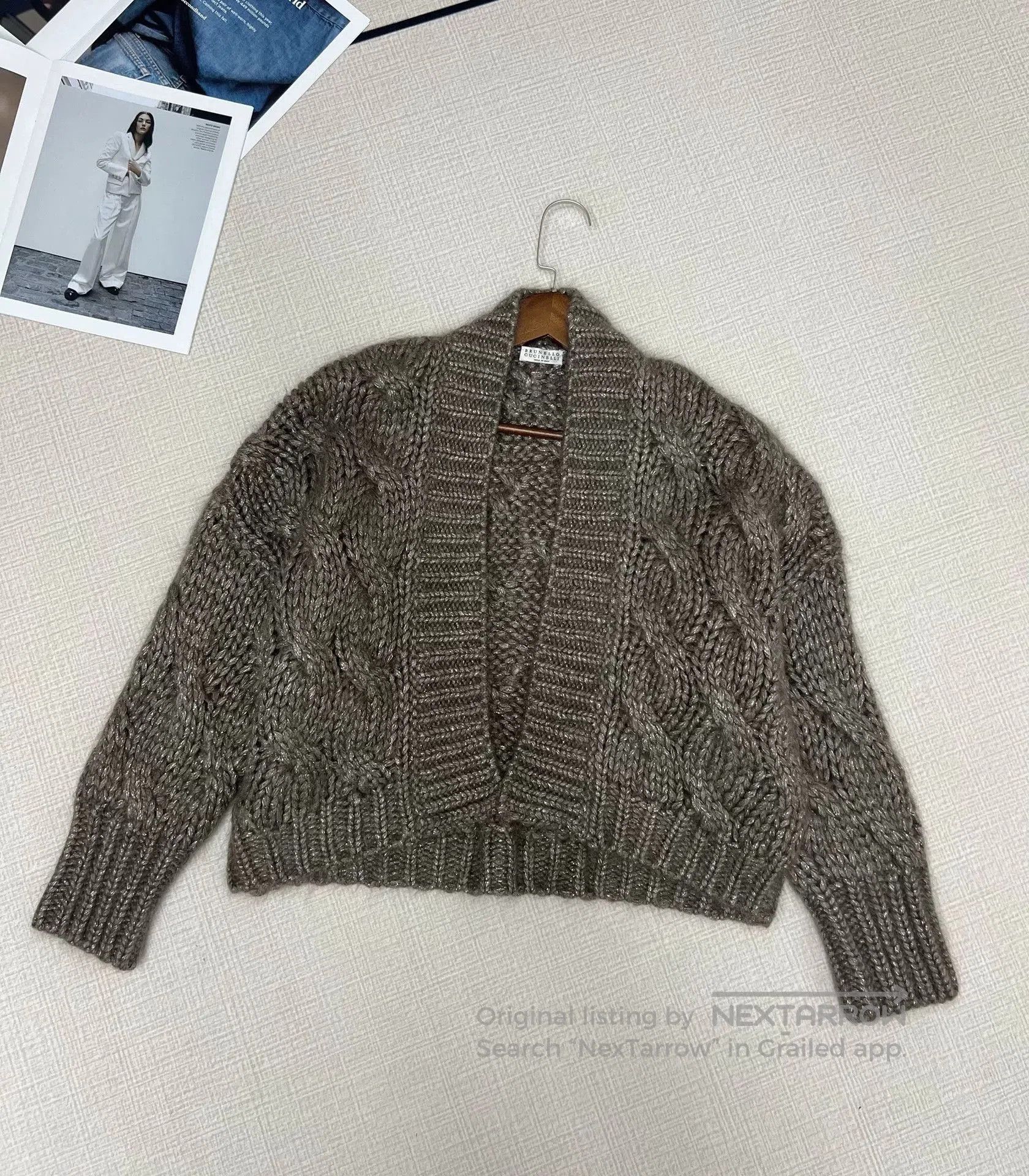 Brunello Cucinelli Brunello Cucinelli Cable Knit Cardigan. Size US M / EU 48-50 / 2 - 1 Thumbnail