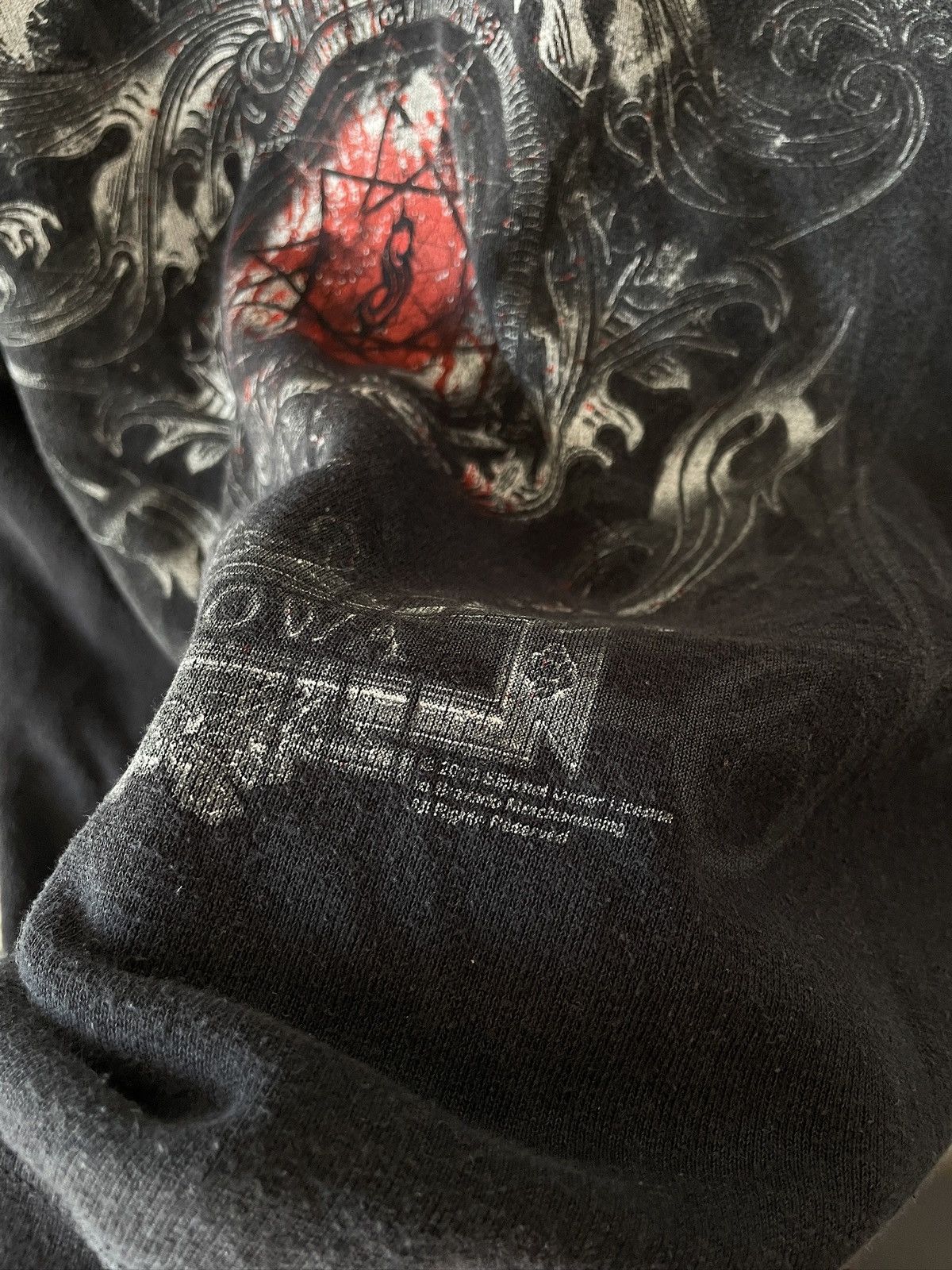 Band Tees × Slipknot × Vintage 00a Slipknot Maggot Vintage Numetal Band Hoodie Size US XL / EU 56 / 4 - 3 Thumbnail