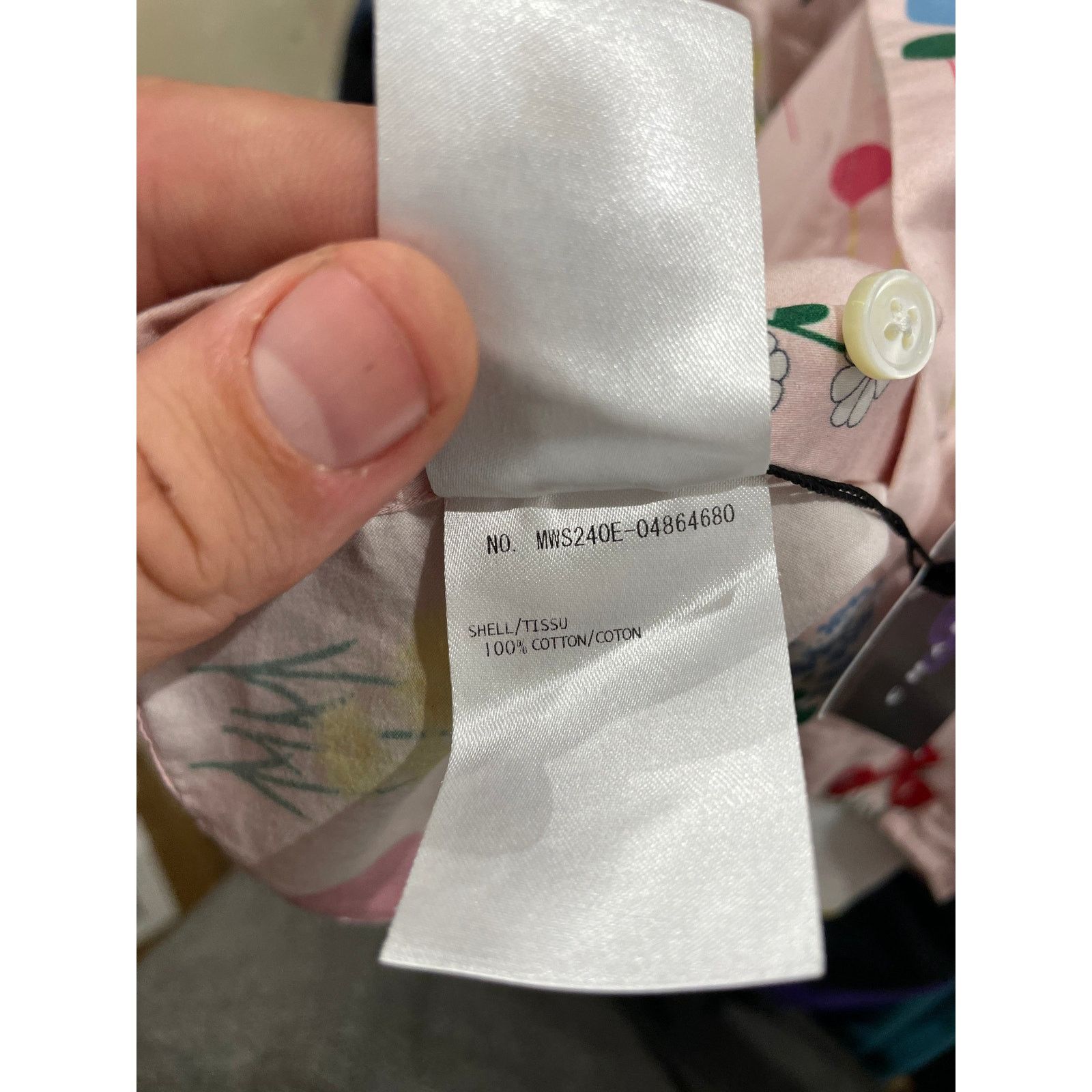 Thom Browne Thom Browne Button Up Pink Floral Used (Small) Size US S / EU 44-46 / 1 - 5 Thumbnail