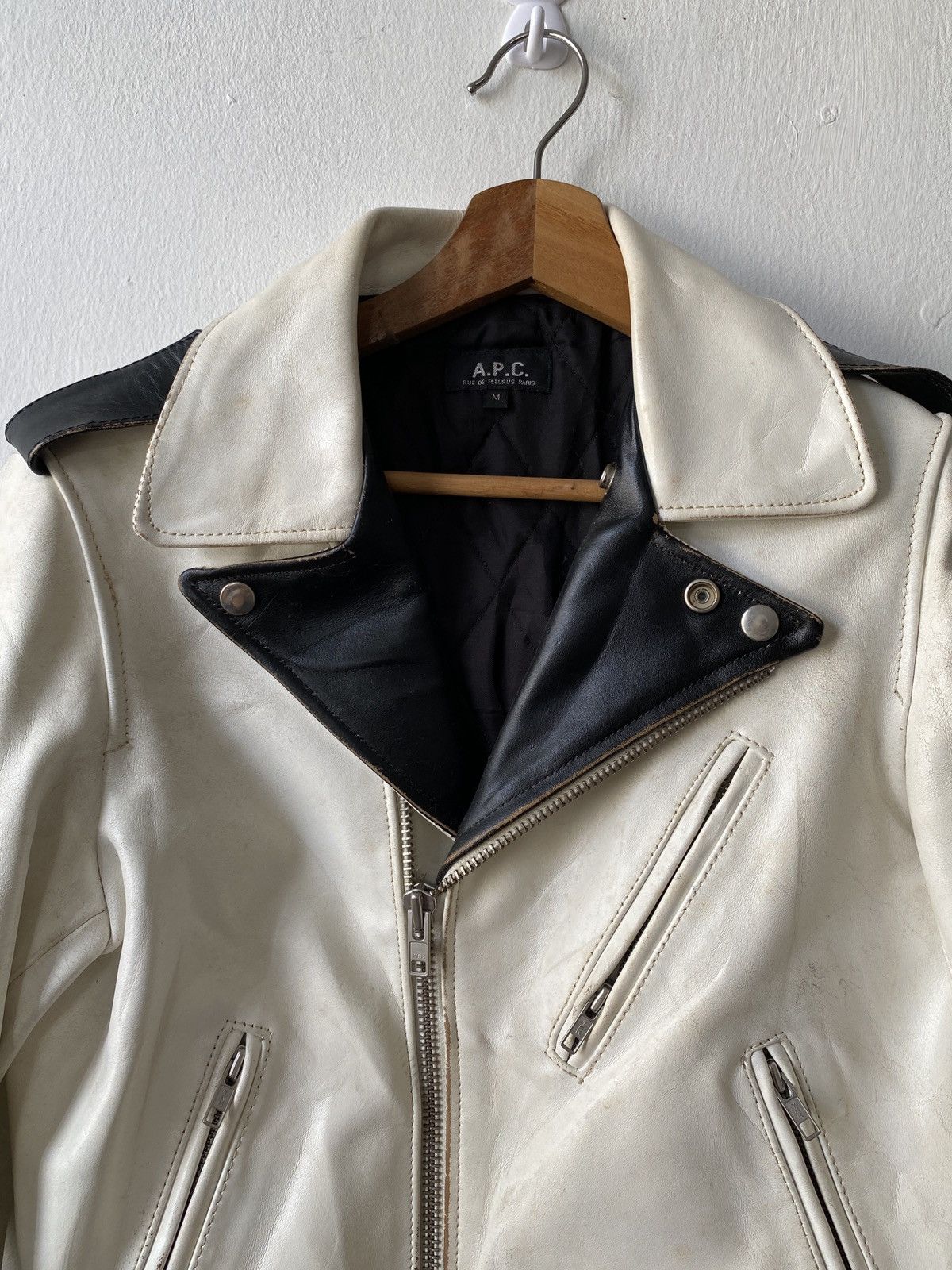 A.P.C. Japanese Brand A.P.C Seditionaries Leather Jacket Size US M / EU 48-50 / 2 - 3 Thumbnail