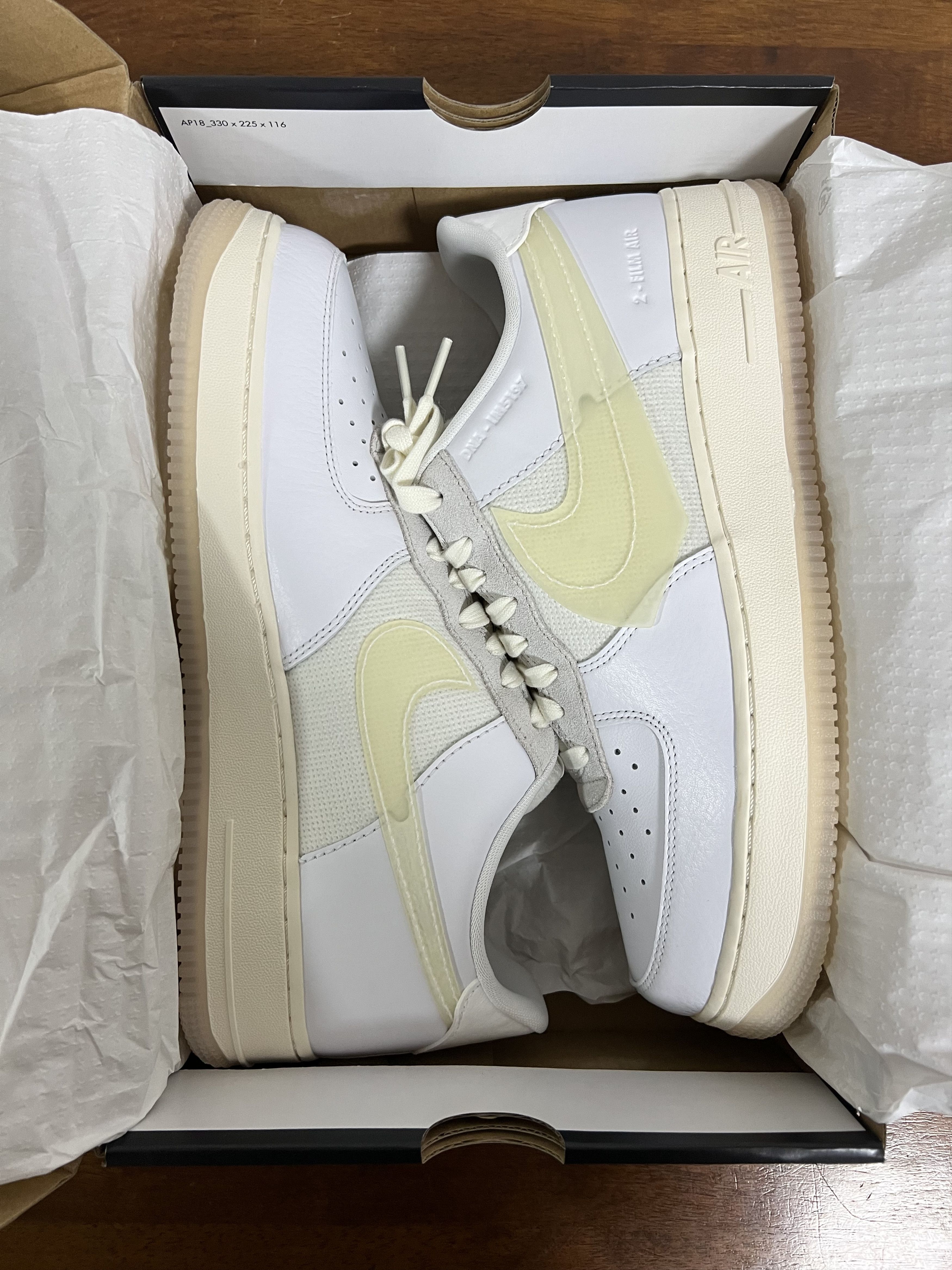 Nike 💚 2020 Nike Air Force 1 LV8 "DNA" White/White-Sail-Black Size US 11 / EU 44 - 9 Thumbnail