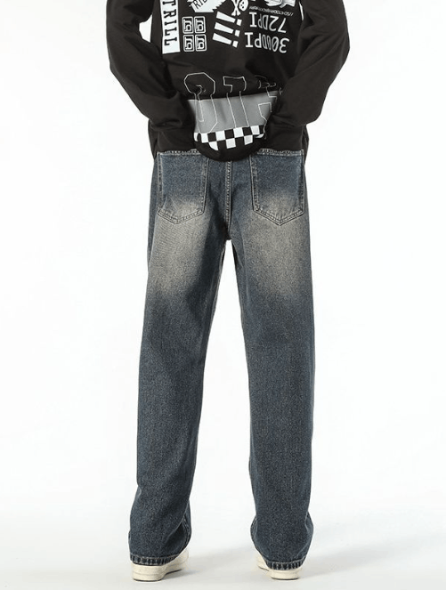 Japanese Brand × Jean American straight street casual distressed jeans Size US 34 / EU 50 - 4 Thumbnail