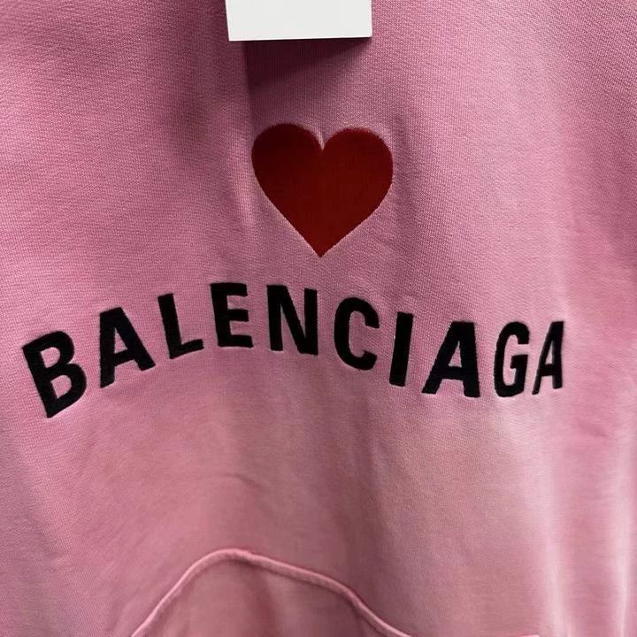 Balenciaga Balenciaga Pink Love Mood Destruction Hoodie Size US L / EU 52-54 / 3 - 3 Thumbnail
