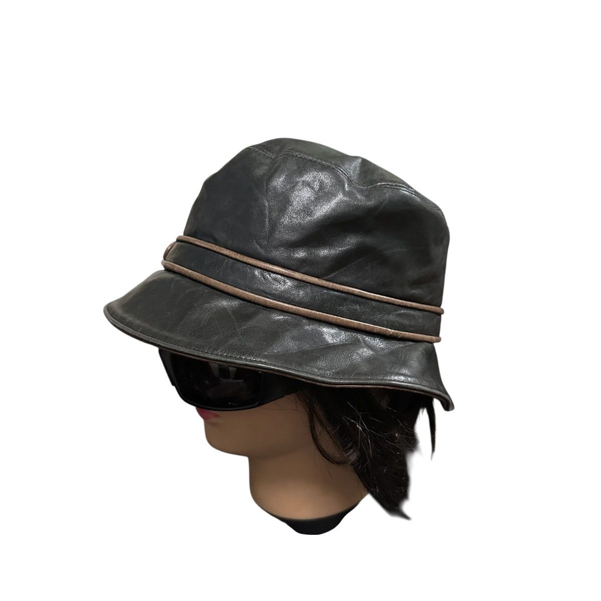 Coach COACH BLACK LEATHER HAT Size ONE SIZE - 2 Thumbnail