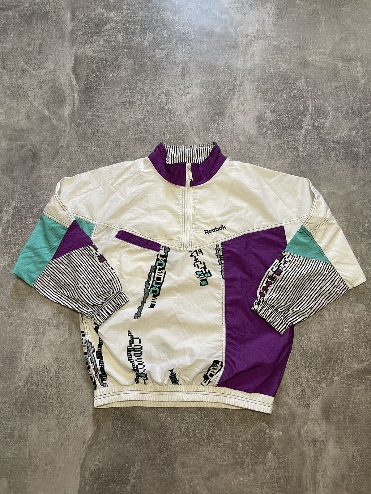 Reebok × Vintage Rare Reebok Light Jacket Retro 90s Size US M / EU 48-50 / 2 - 1 Thumbnail