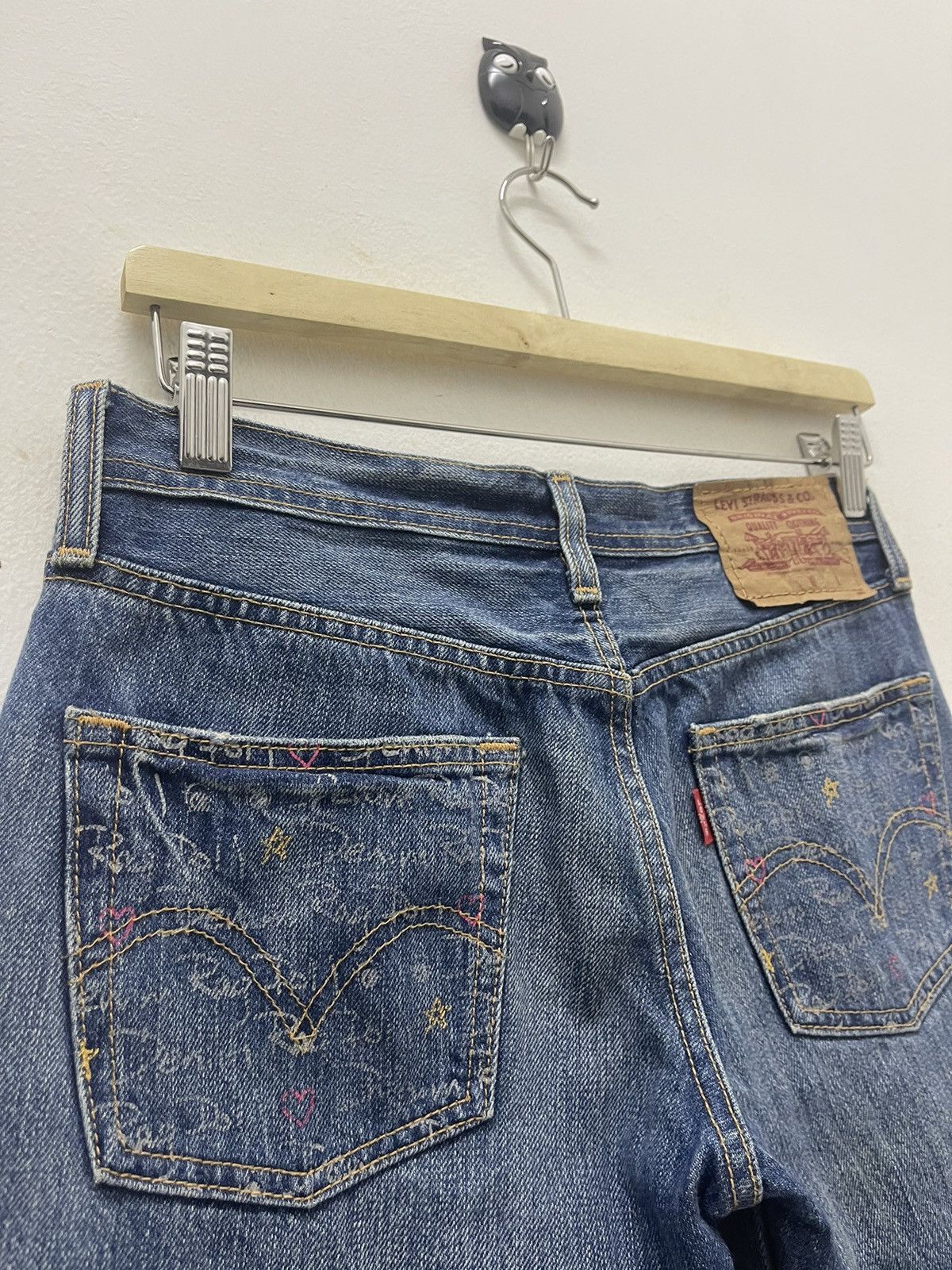 Levi's Rare Vintage LEVIS Rag Doll Denim 501 Jeans Size 27" / US 4 / IT 40 - 2 Thumbnail
