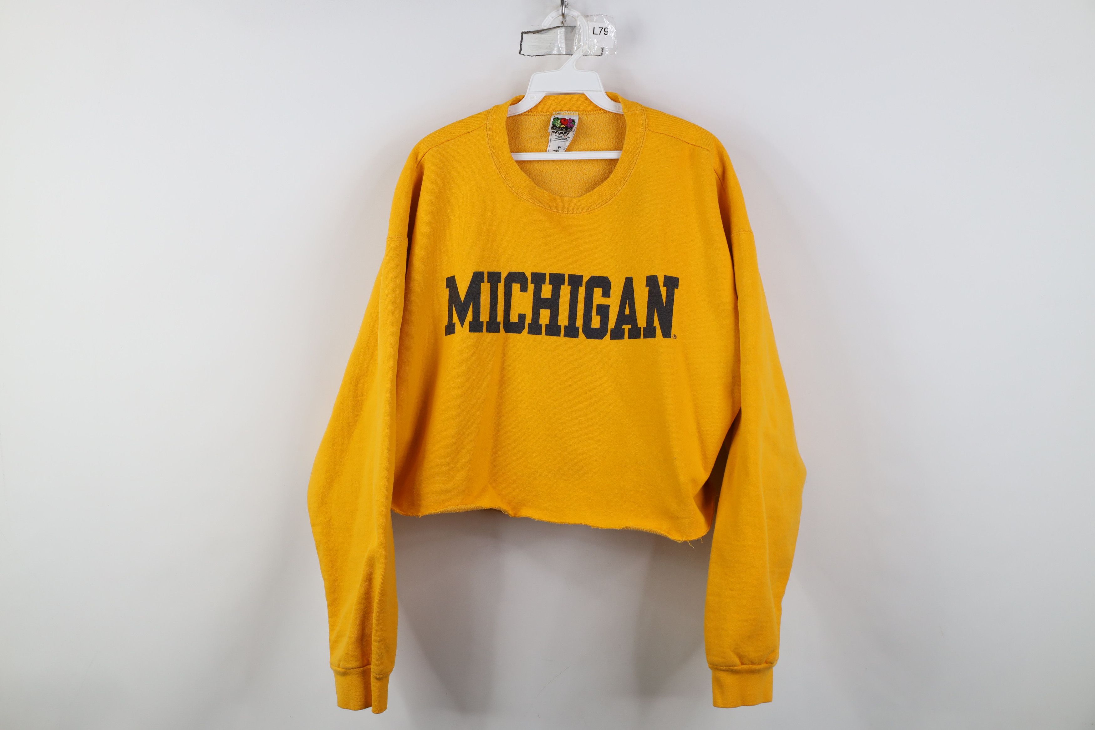 Vintage Vintage 90s Heavyweight University of Michigan Sweatshirt Size XL / US 12-14 / IT 48-50 - 1 Thumbnail