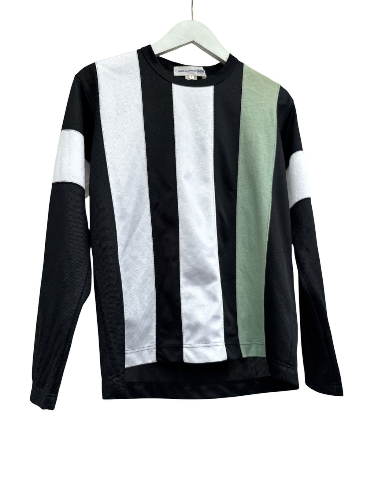Comme des Garcons Paneled Stripe Longsleeve T-shirt Size US S / EU 44-46 / 1 - 1 Thumbnail