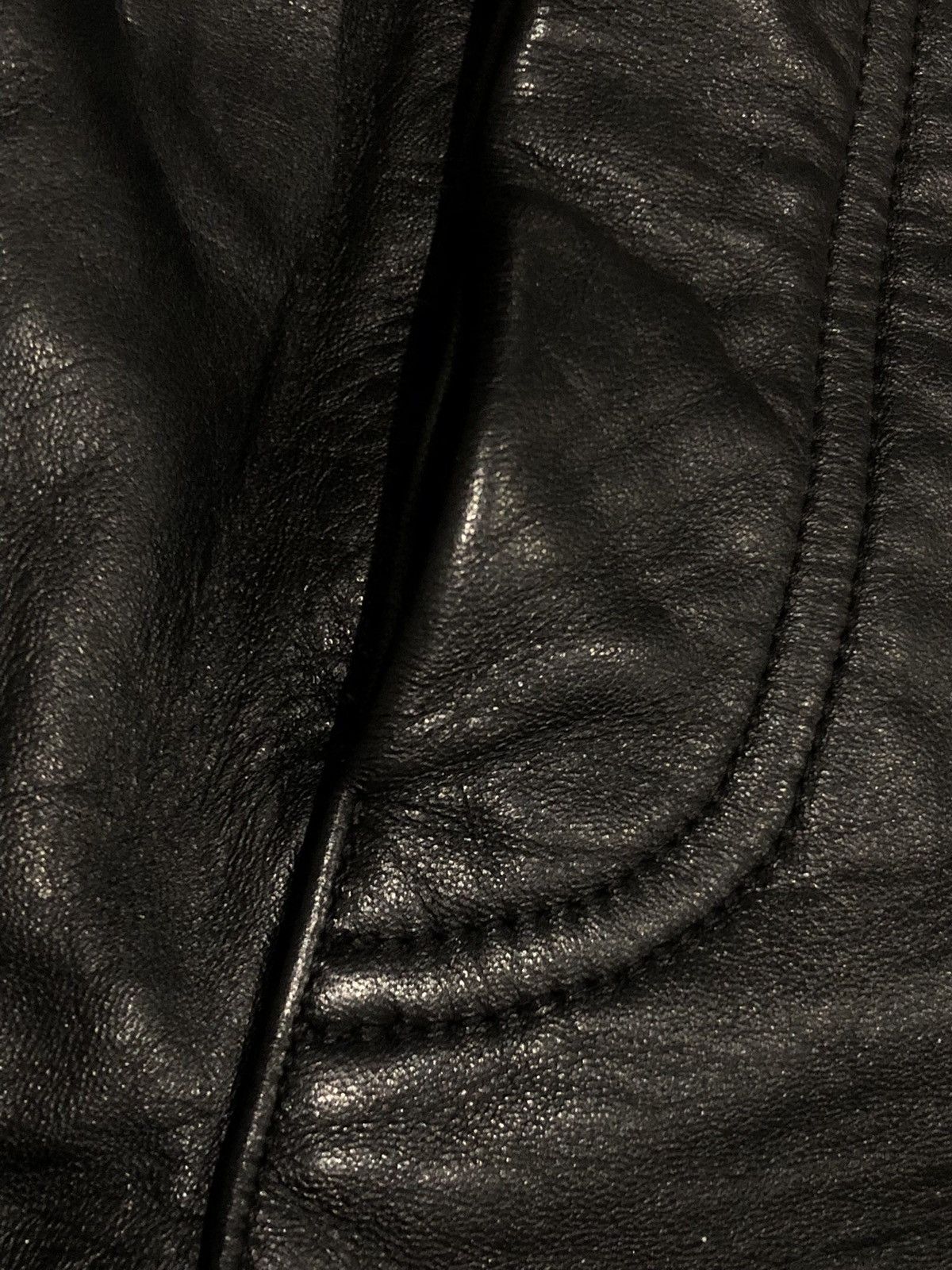 Banana Republic × Vintage Vtg 90s Banana Republic Leather Five Pocket Pants Size US 30 / EU 46 - 5 Thumbnail