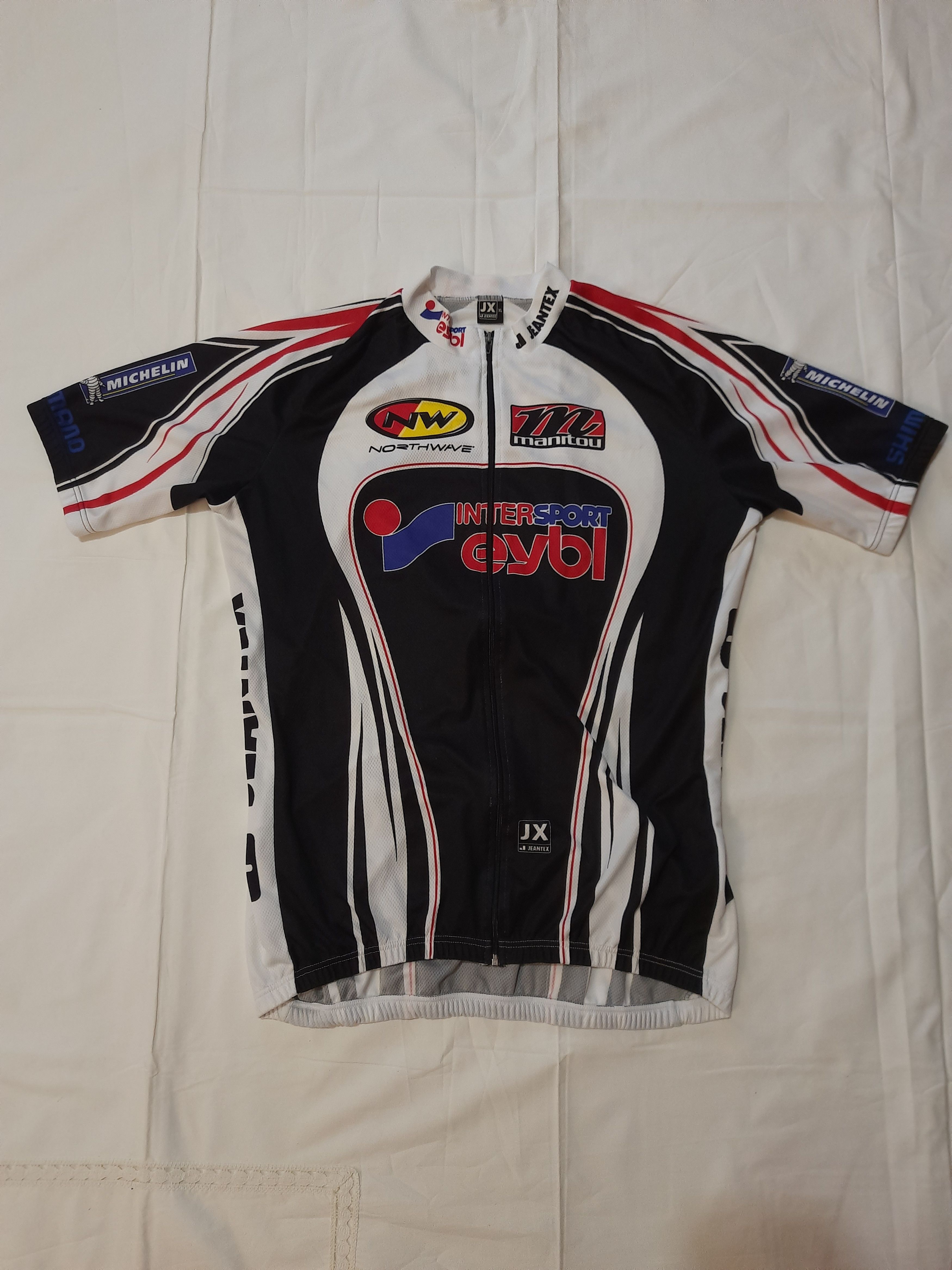 Other Vintage Cycle Jersey Alpina Jeantex Size US XL / EU 56 / 4 - 2 Thumbnail