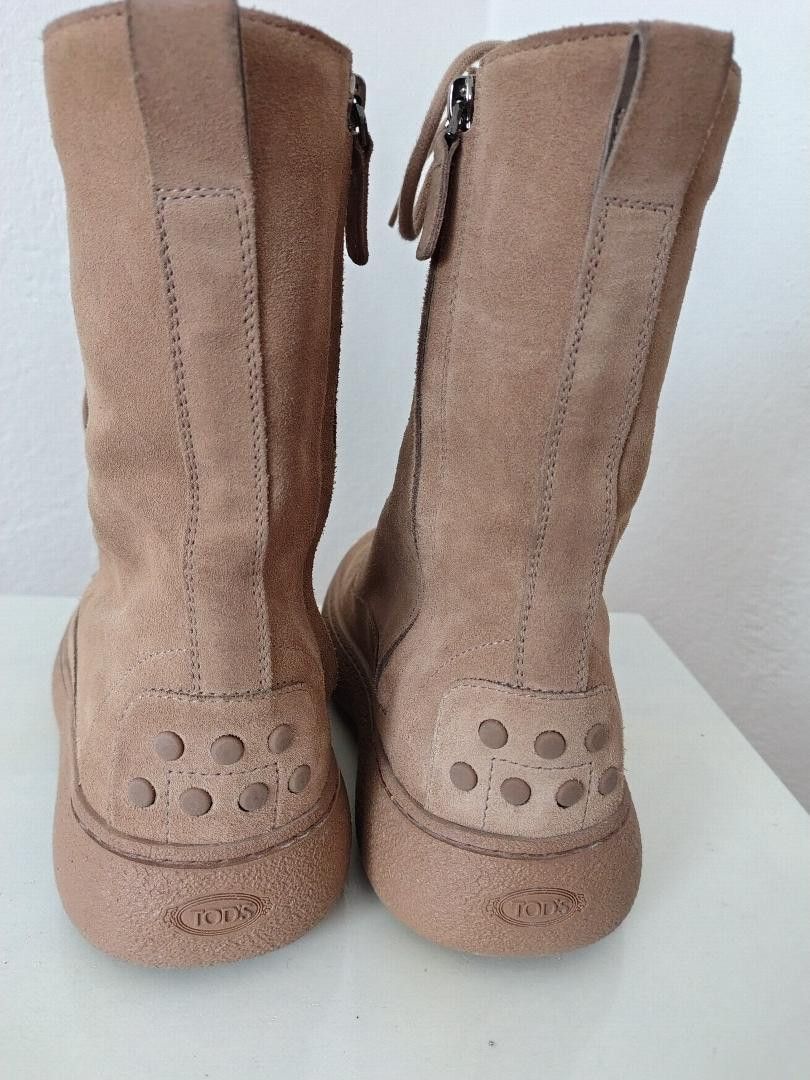 Tod's Tod's Women's Suede Lace Up Boots Size US 8.5 / IT 38.5 - 2 Thumbnail