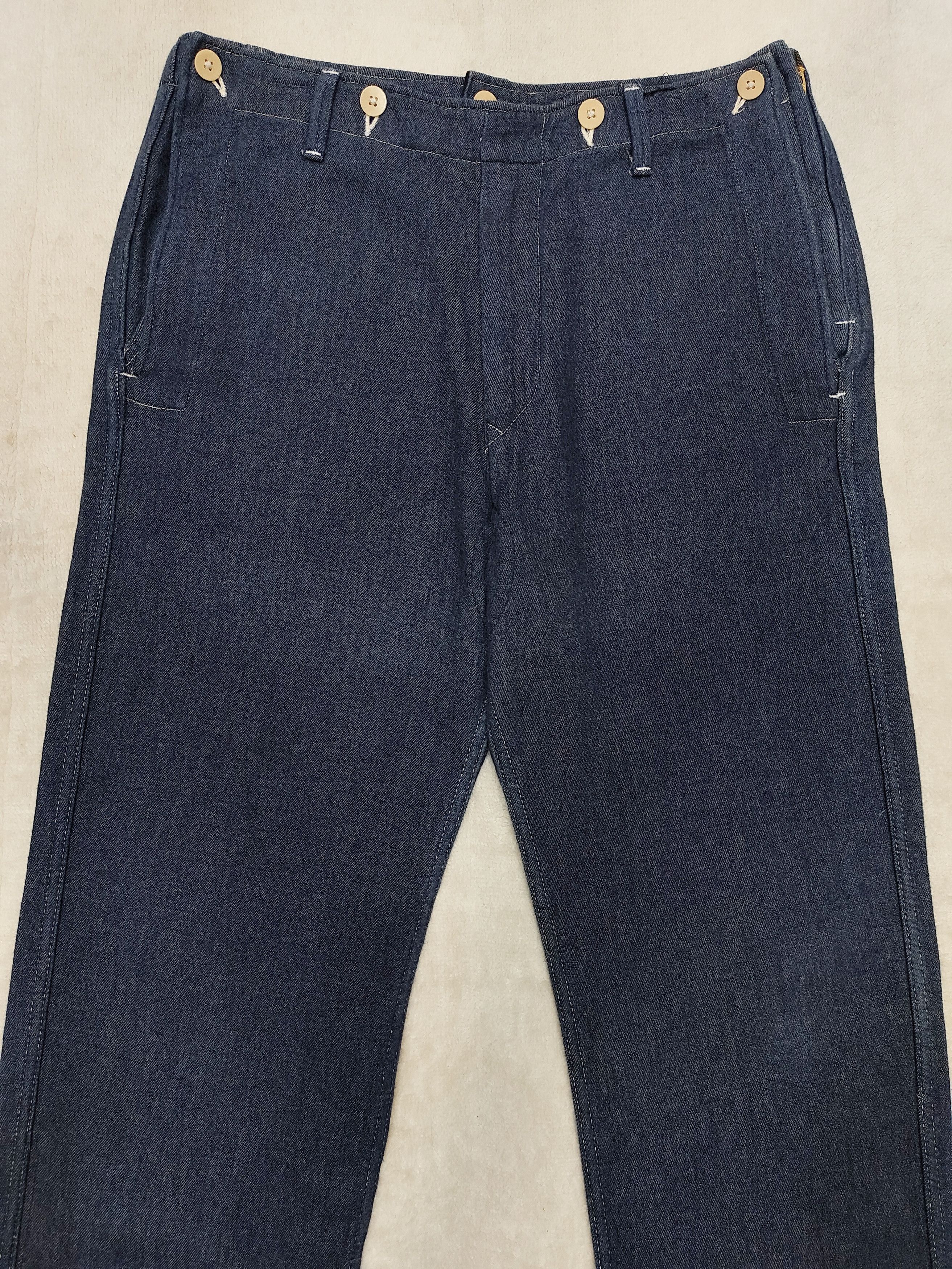 Hiroshi Kato Hiroshi Kato- Minimal Worker Sailor Inspired Utility Pants Size US 34 / EU 50 - 2 Thumbnail