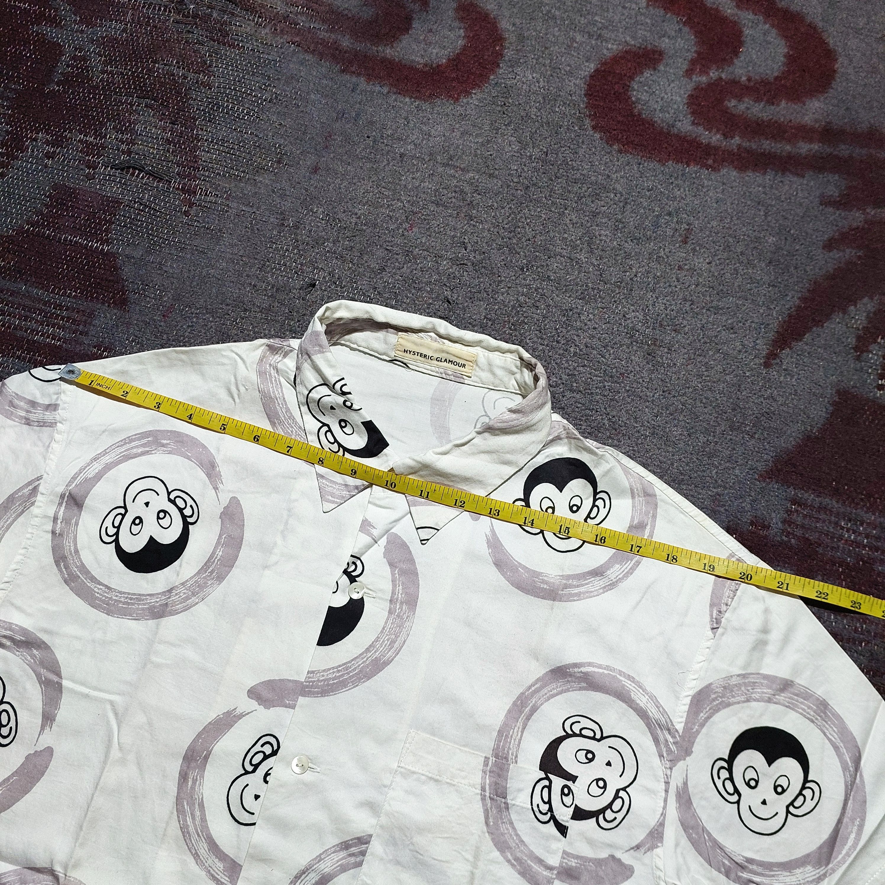 Hysteric Glamour Hysteric Glamour smiling monkey shirt Size US M / EU 48-50 / 2 - 10 Thumbnail