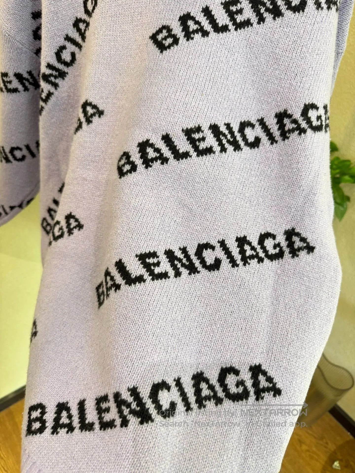 Balenciaga Balenciaga Logo Print Purple Sweater. Size US M / EU 48-50 / 2 - 3 Thumbnail