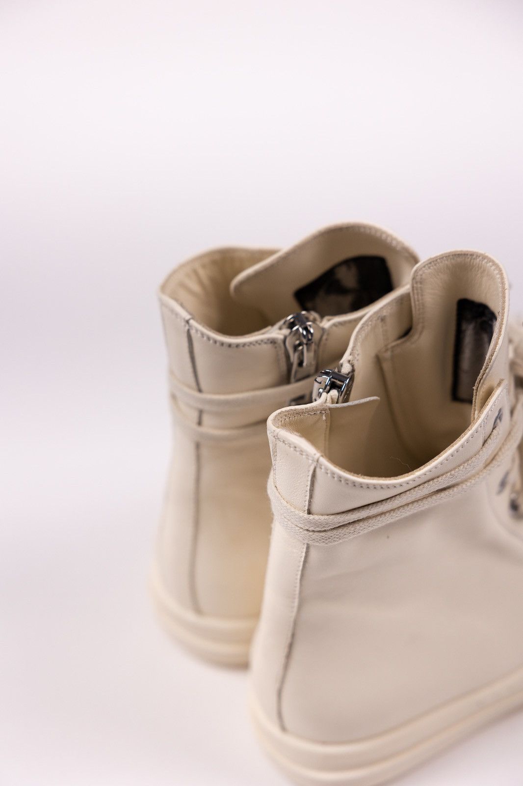 Rick Owens × Rick Owens Drkshdw Rick Owens DRKSHDW Leather High Top Sneakers Size US 5 / IT 35 - 8 Thumbnail