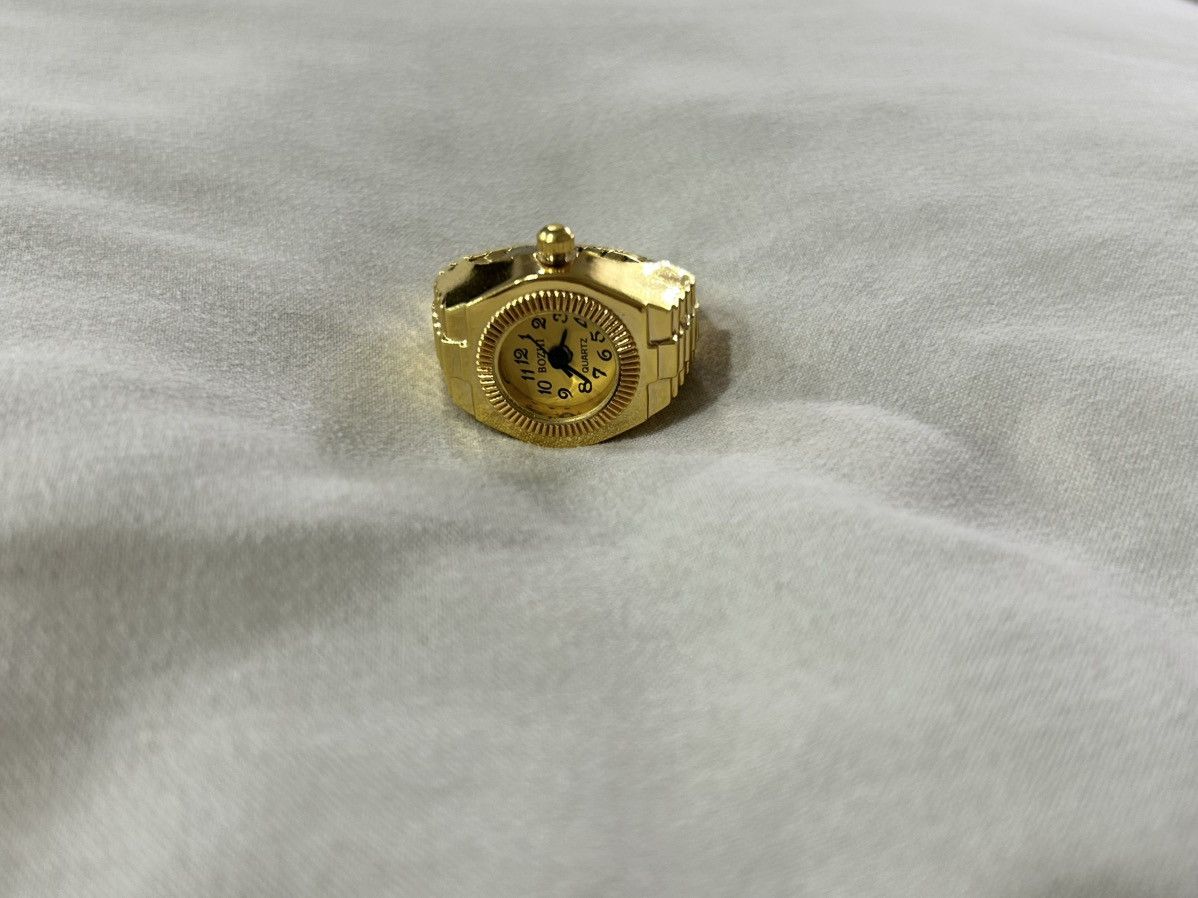 Other × Vintage Vintage Y2k Gold Watch Ring Size ONE SIZE - 4 Thumbnail