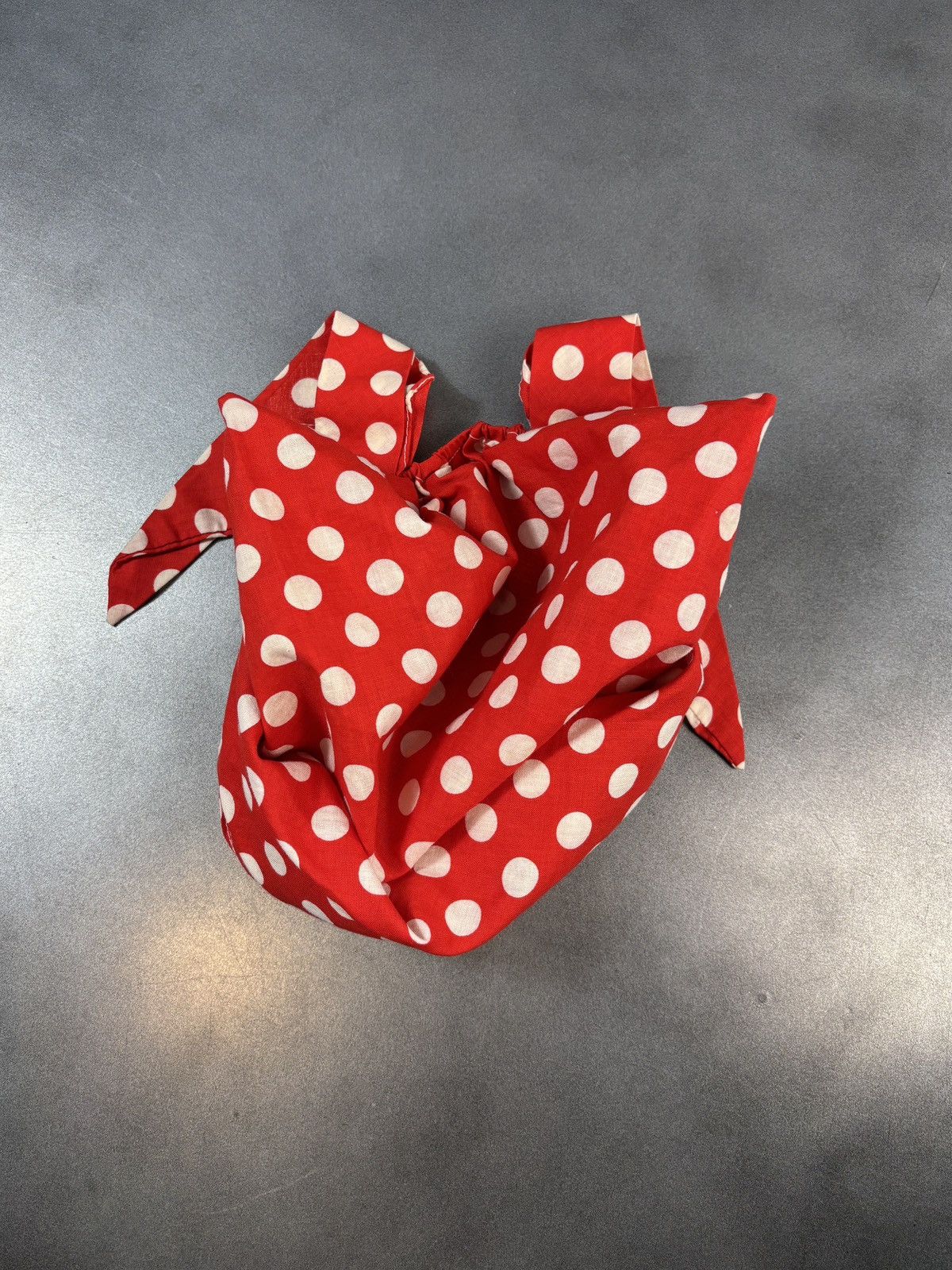 Vintage 1970s Vintage Bandana Pre-tied Headwrap Polka Dot Rosie Rive Size ONE SIZE - 7 Thumbnail