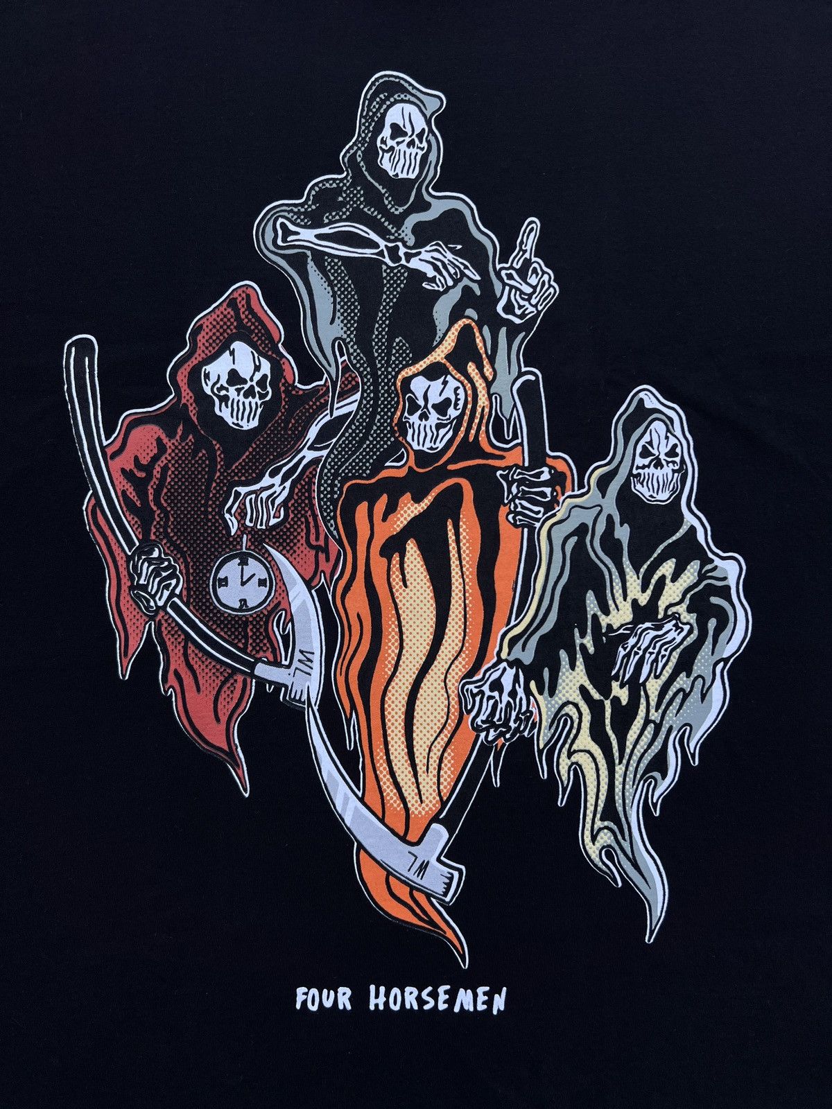 Warren Lotas 2020 Warren Lotas Black “The Four Horsemen” T-Shirt Size L Size US L / EU 52-54 / 3 - 6 Thumbnail