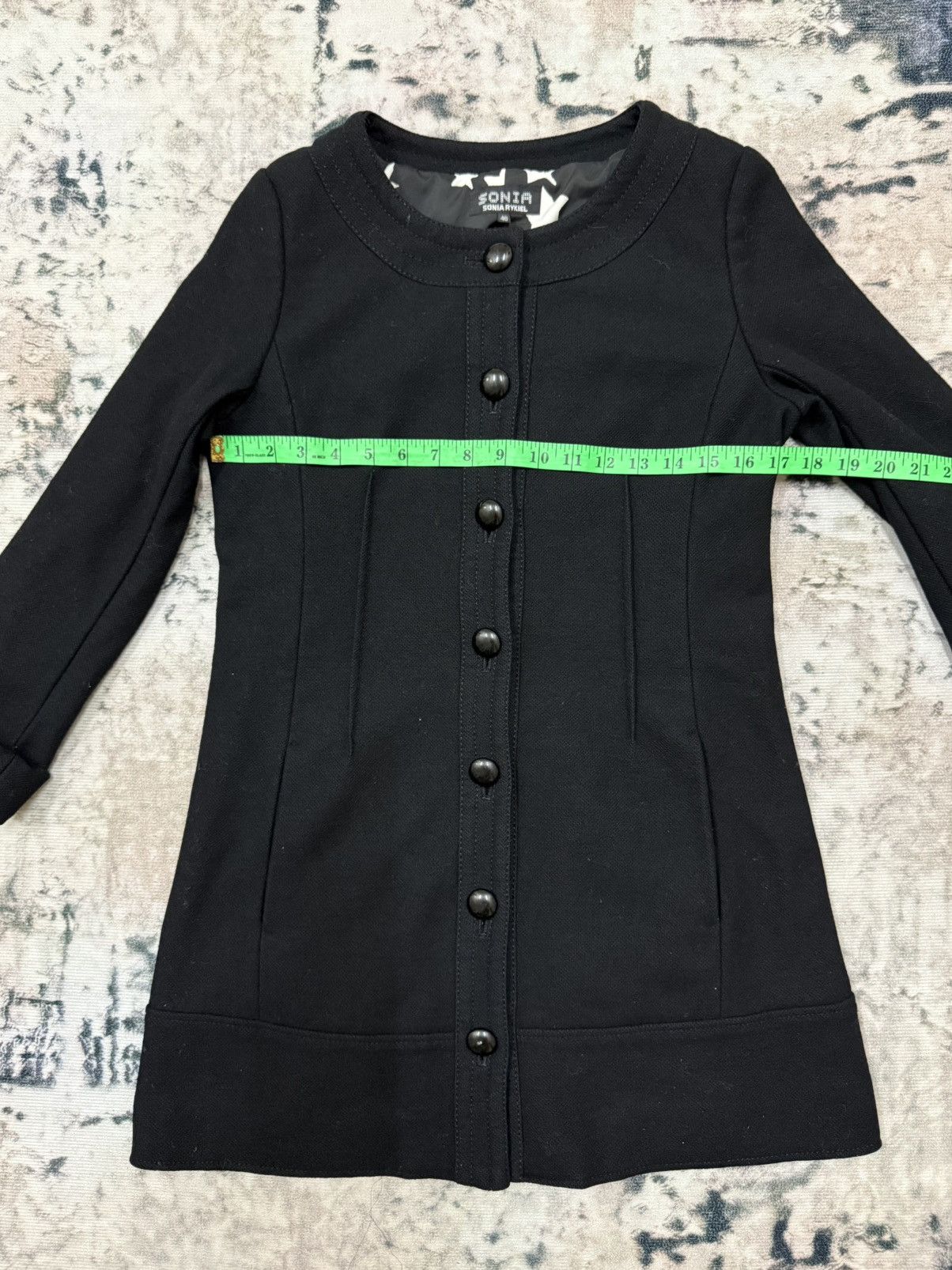 Designer × Sonia Rykiel Sonia Rykiel Knit Black Cardigan Button Up Jacket Size S / US 4 / IT 40 - 12 Thumbnail