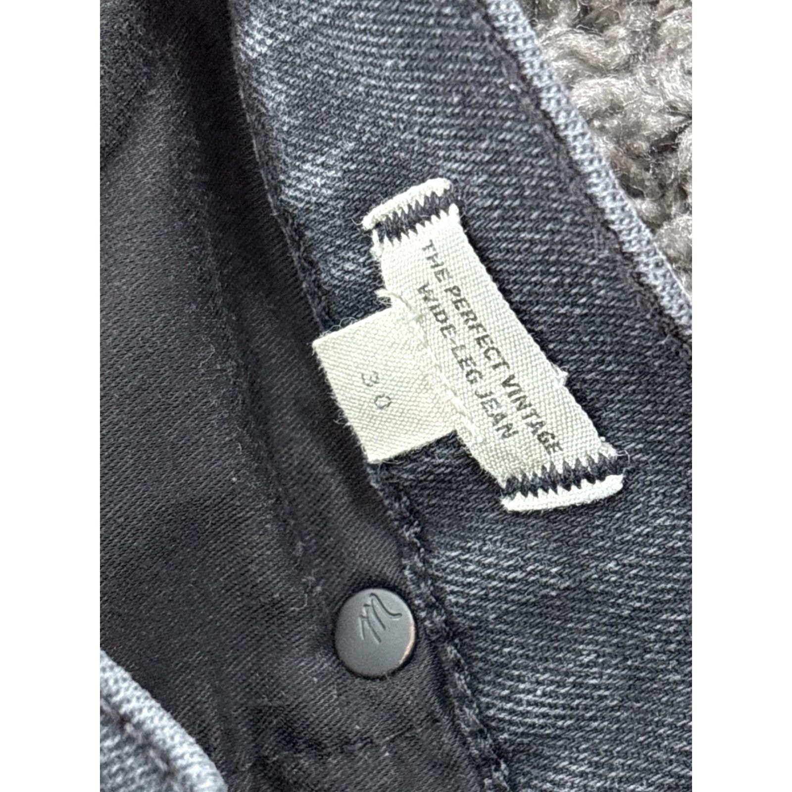 Madewell Madewell The Perfect Vintage Wide Leg Jeans Women 30x28 Black Denim High Rise Vintage: No, Black, Jeans, Madewell Size 30" / US 8 / IT 44 - 7 Thumbnail