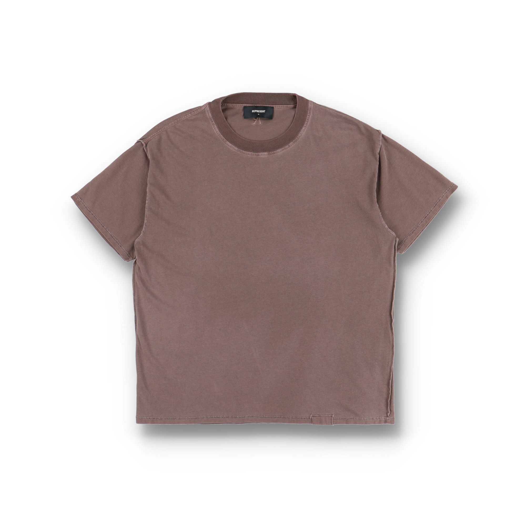 Represent Clo. Washed Brown Initial Inside Out Oversized T-Shirt Size US M / EU 48-50 / 2 - 1 Thumbnail