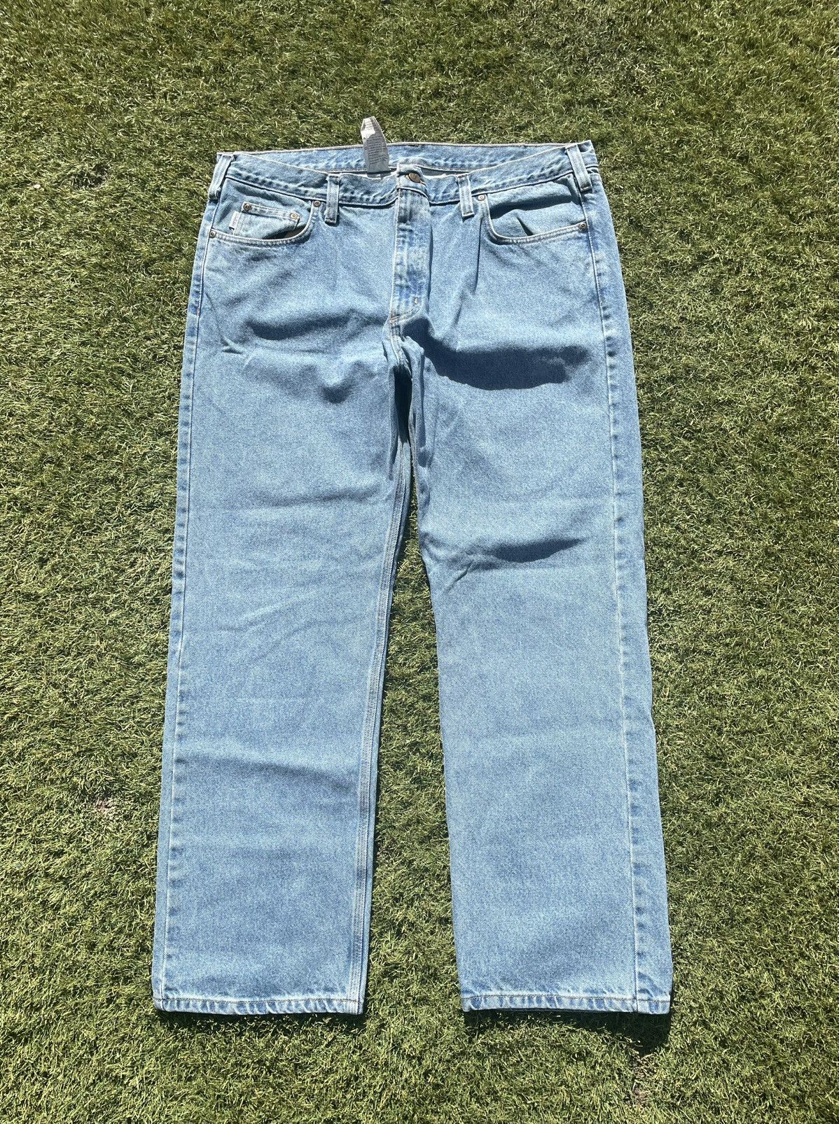 Carhartt Vintage Carhartt Blue Jeans Men’s Size 42x32 B480 LVB Denim Size US 42 / EU 58 - 1 Thumbnail