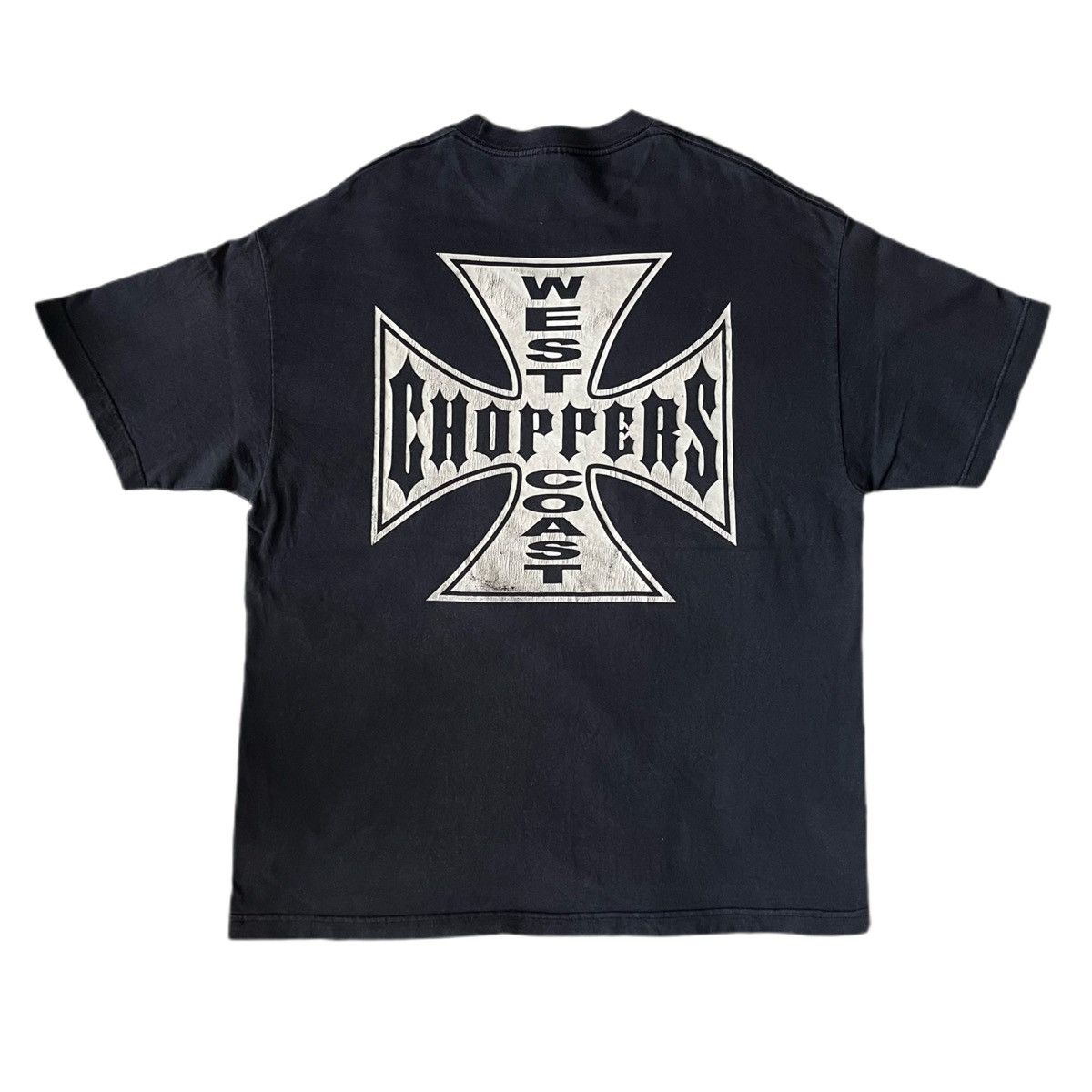 Harley Davidson 90s west coast choppers iron cross tee Size US XL / EU 56 / 4 - 1 Thumbnail
