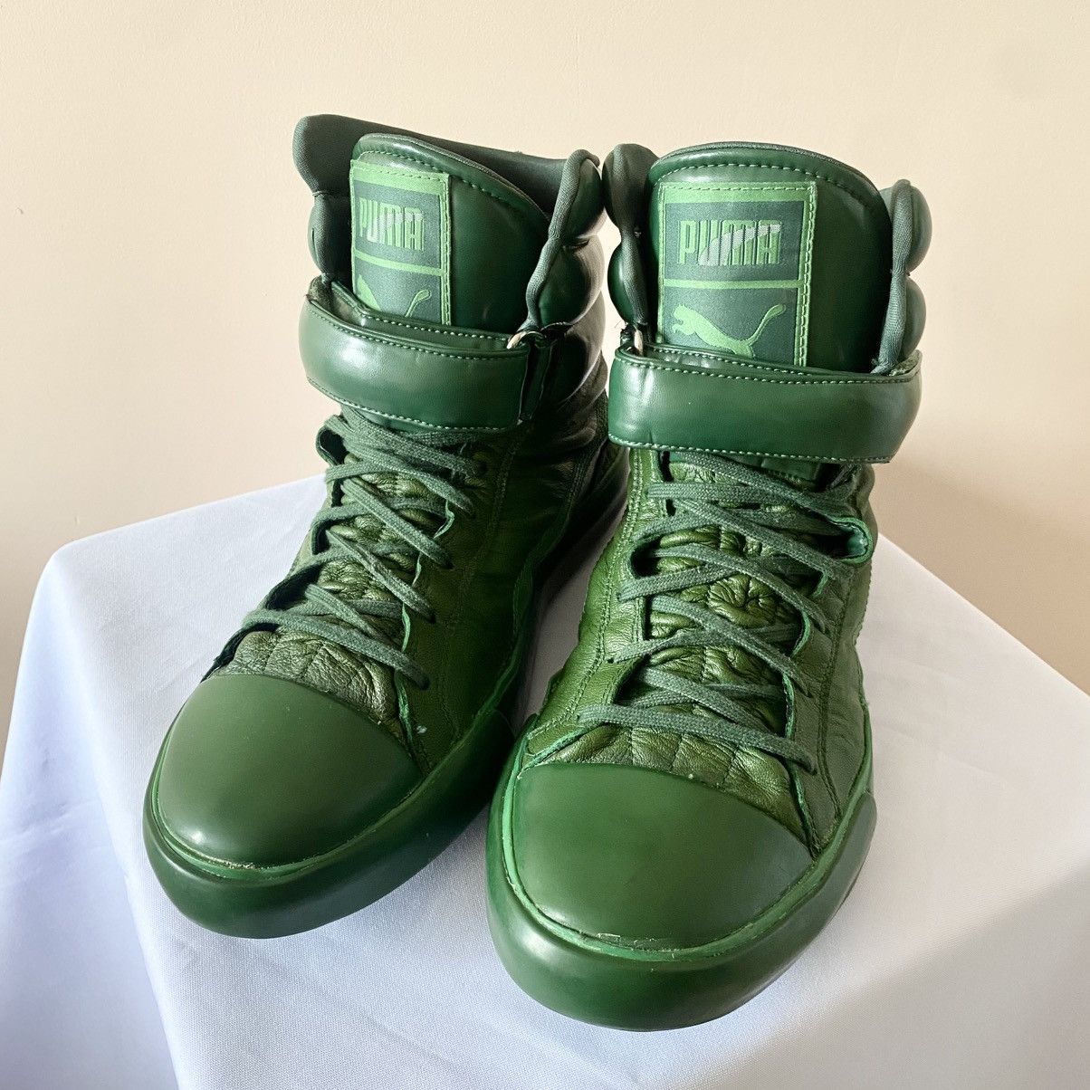 Japanese Brand Ultra Rare Puma Jesper High Top Sneakers Shoes Future Style Size US 9 / EU 42 - 2 Thumbnail
