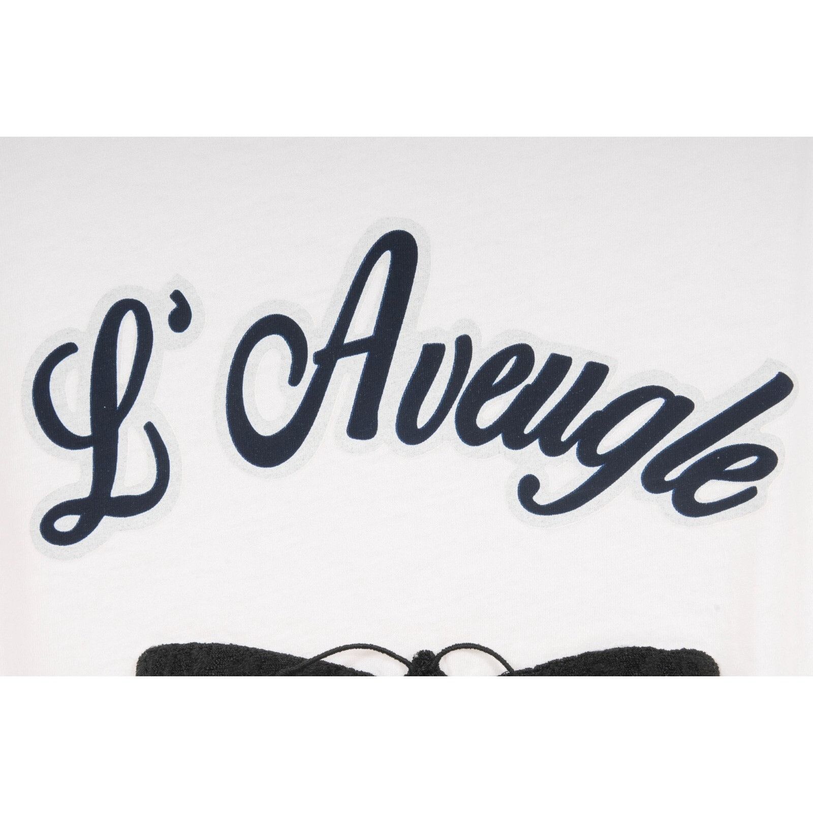 Gucci L' Aveugle Par Amour T Shirt White Black Embroidery Size US L / EU 52-54 / 3 - 6 Thumbnail