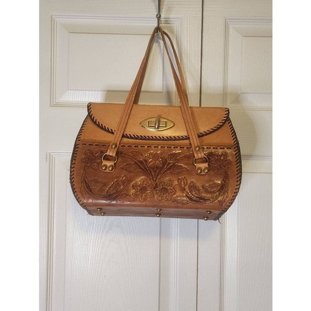 Other Vintage tooled Leather Hand Bag Size ONE SIZE - 1 Thumbnail