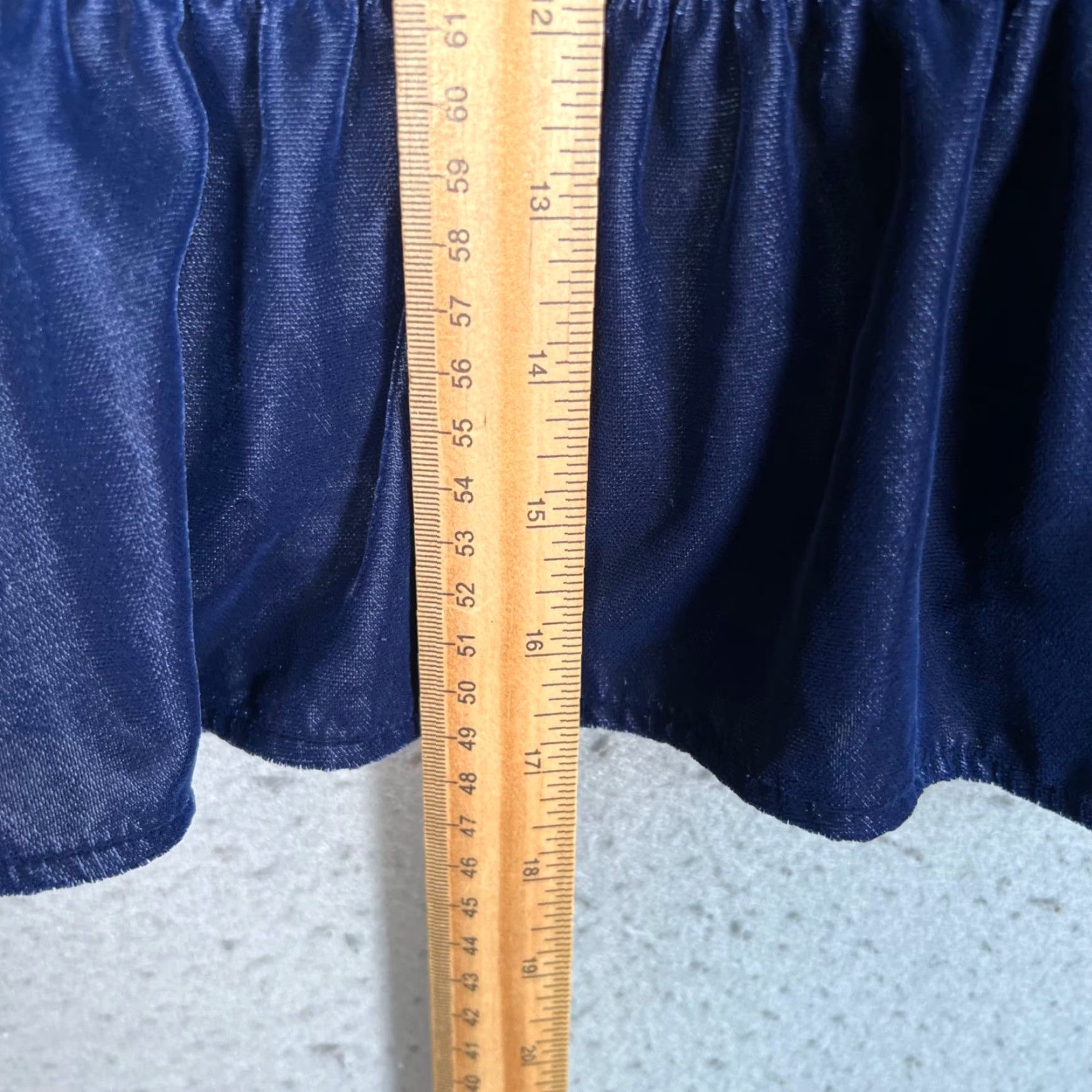 J.Crew J. Crew Womens Size XXS Navy Blue Ruffle Mini Skirt Polyester Size 24" / US 00 / IT 34 - 6 Thumbnail