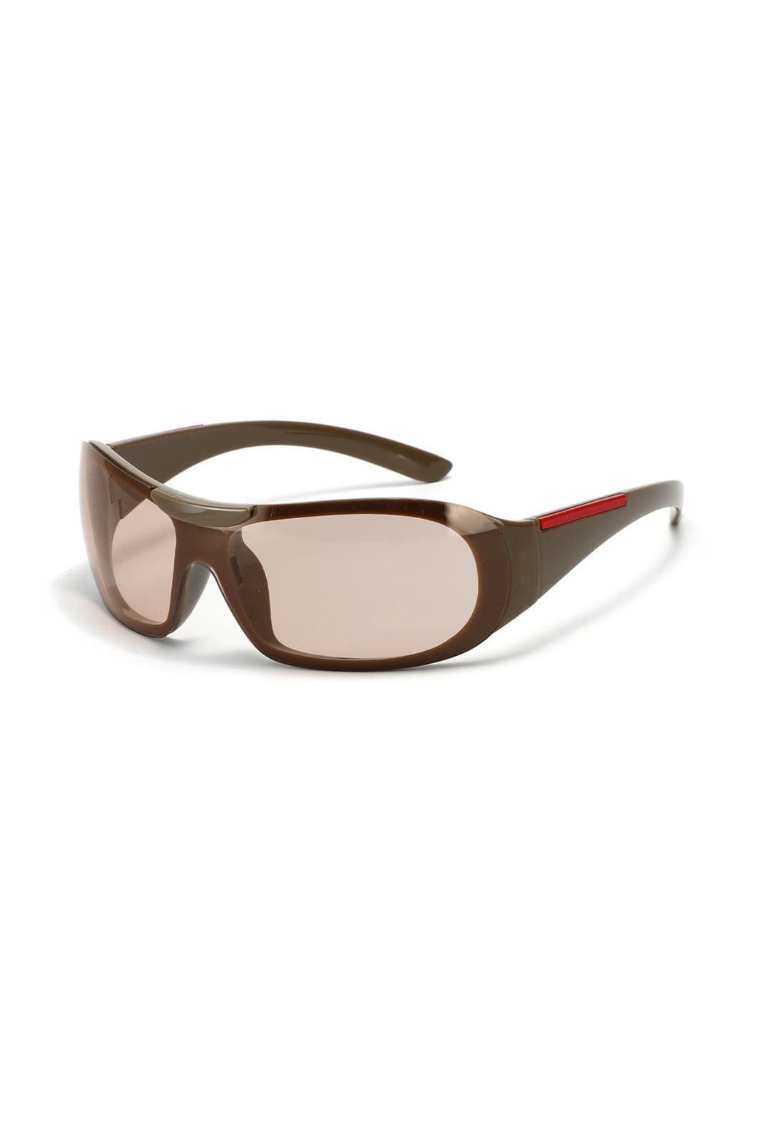 Other Y2k Avant Garde Futuristic Brown Sunglasses Unisex OS Size ONE SIZE - 7 Thumbnail