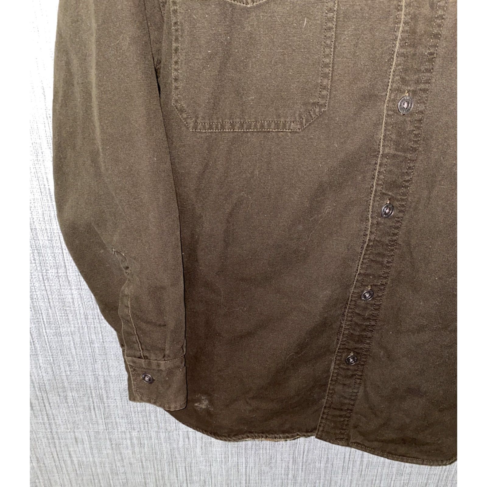 Levi's Levi’s Mens Brown Plaid Lined Button Front Jacket L Size US L / EU 52-54 / 3 - 3 Thumbnail