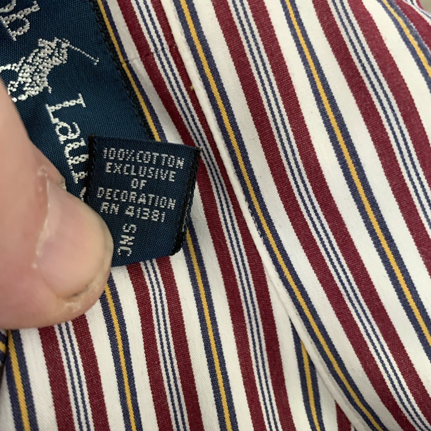 Ralph Lauren Ralph Lauren Shirt Mens XLT Red Striped Classic Fit Long Sleeve Button-Up Size US XL / EU 56 / 4 - 6 Thumbnail