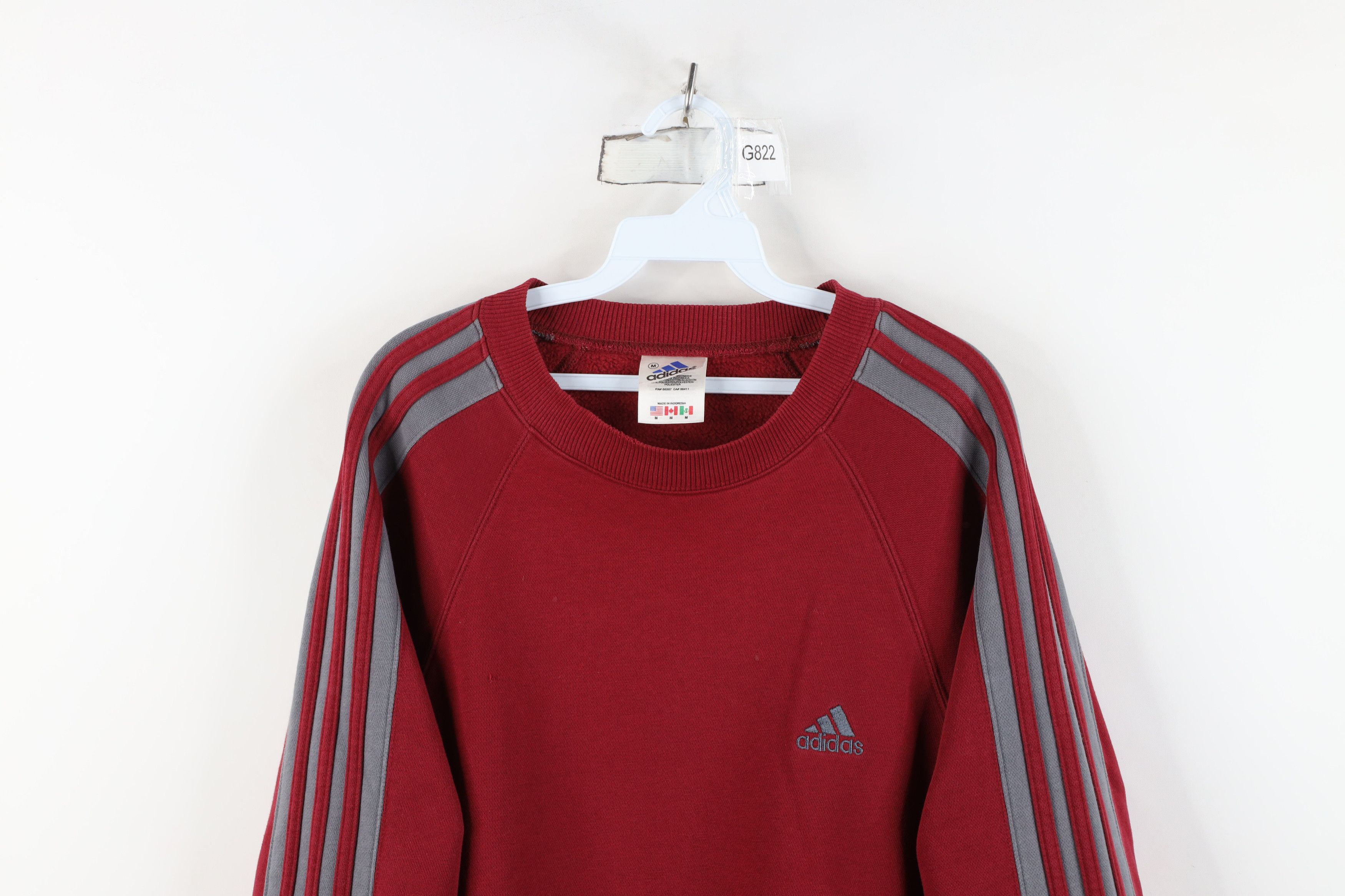 Adidas Vintage 90s Y2K Adidas Spell Out Crewneck Sweatshirt Red Size US M / EU 48-50 / 2 - 2 Thumbnail