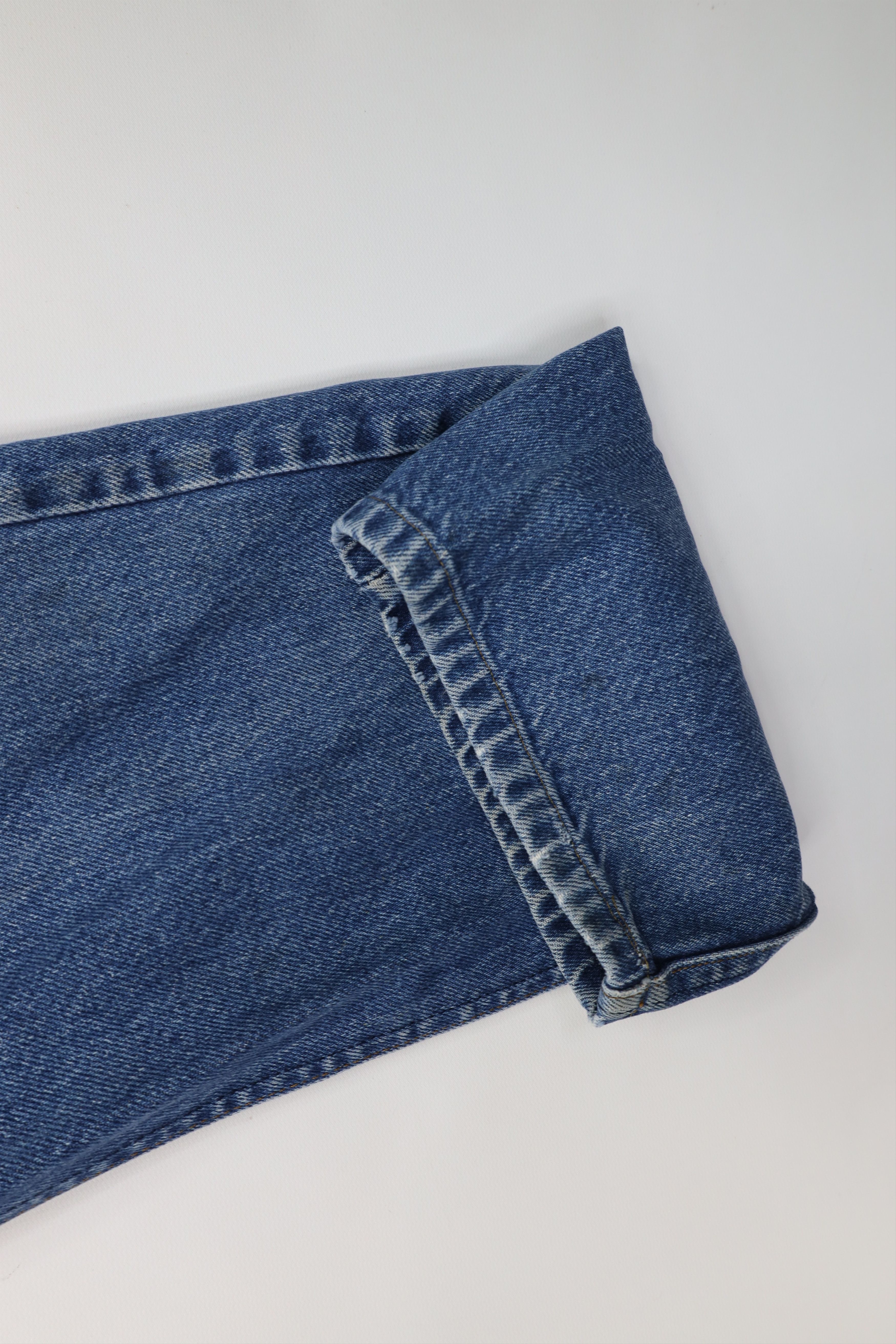 Lee Vintage 90s Lee Straight Leg Denim Jeans Blue Cotton USA Size US 36 / EU 52 - 6 Thumbnail