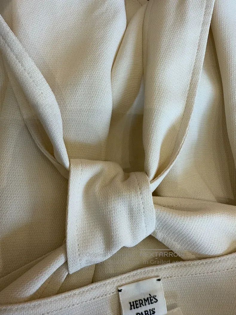 Hermes Hermes Weaving rope tie silk blouse Size XS / US 0-2 / IT 36-38 - 5 Thumbnail