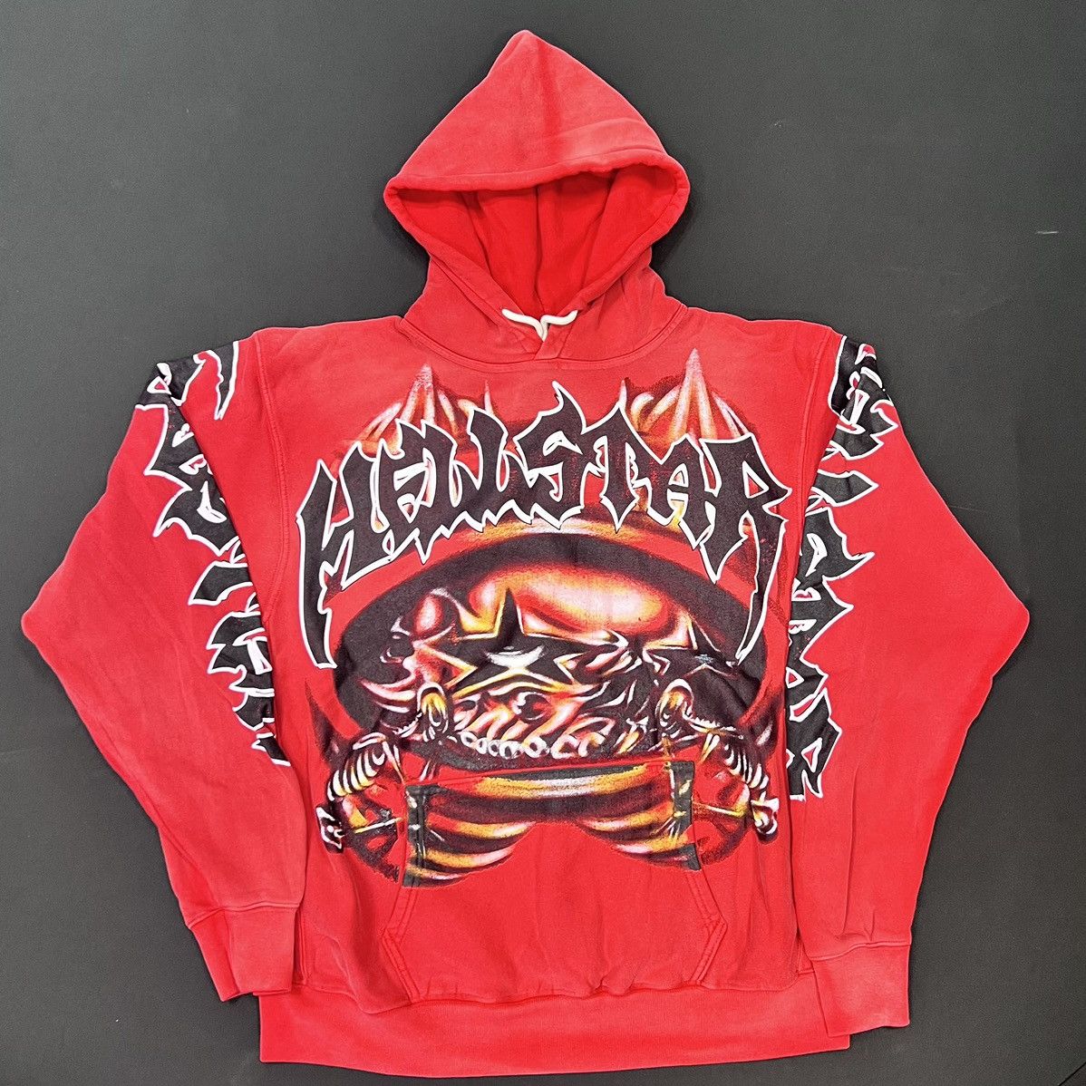 HELLSTAR Hellstar Halloween Skeleton Airbrushed Red Hoodie Size US M / EU 48-50 / 2 - 1 Thumbnail