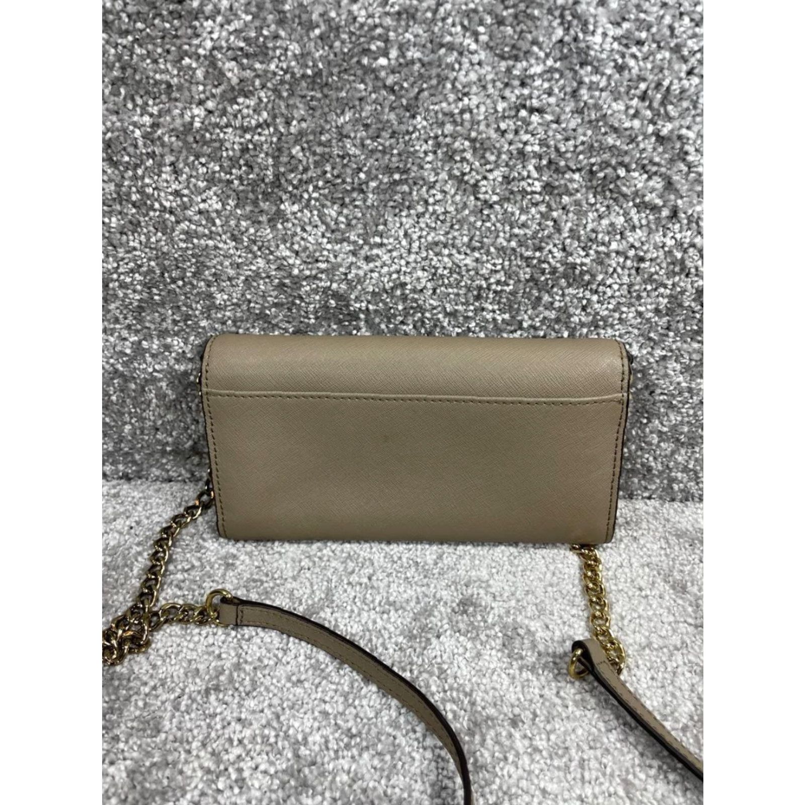 Michael Kors Michael Kors Wallets Crossbody Womens Emerson Brown Leather Adjustable Chain Size ONE SIZE - 4 Thumbnail
