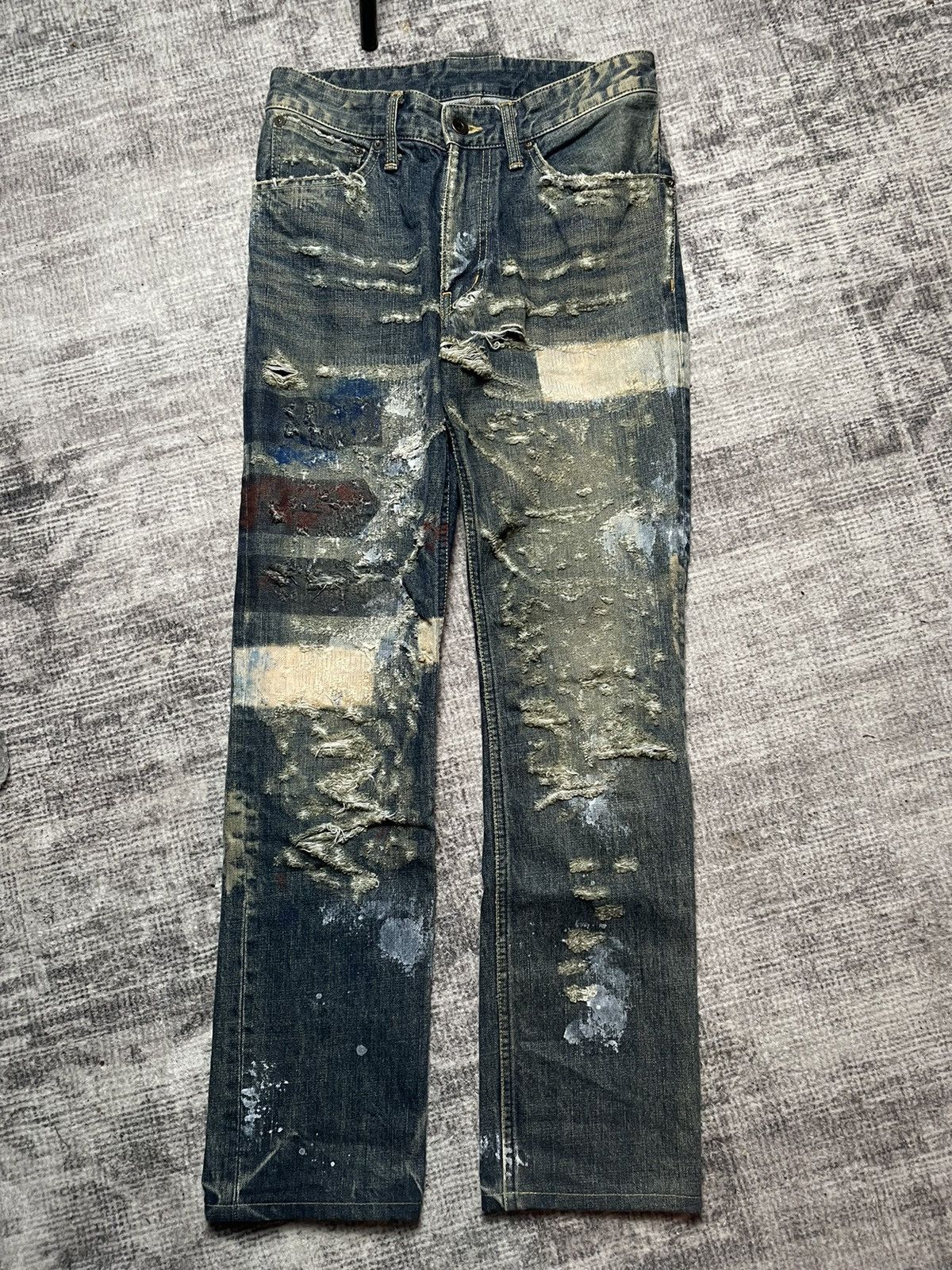 Le Grande Bleu (L.G.B.) L.G.B. distressed Jeans Size US 28 / EU 44 - 1 Thumbnail
